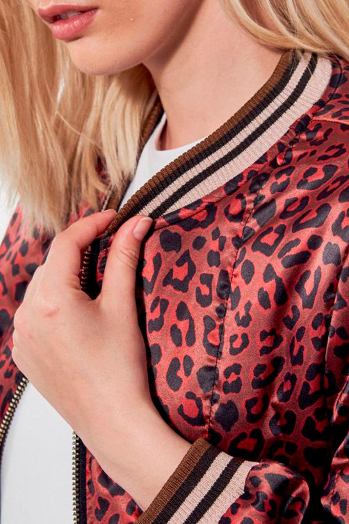 Reversible leopard or floral pattern jacket - Image n°5