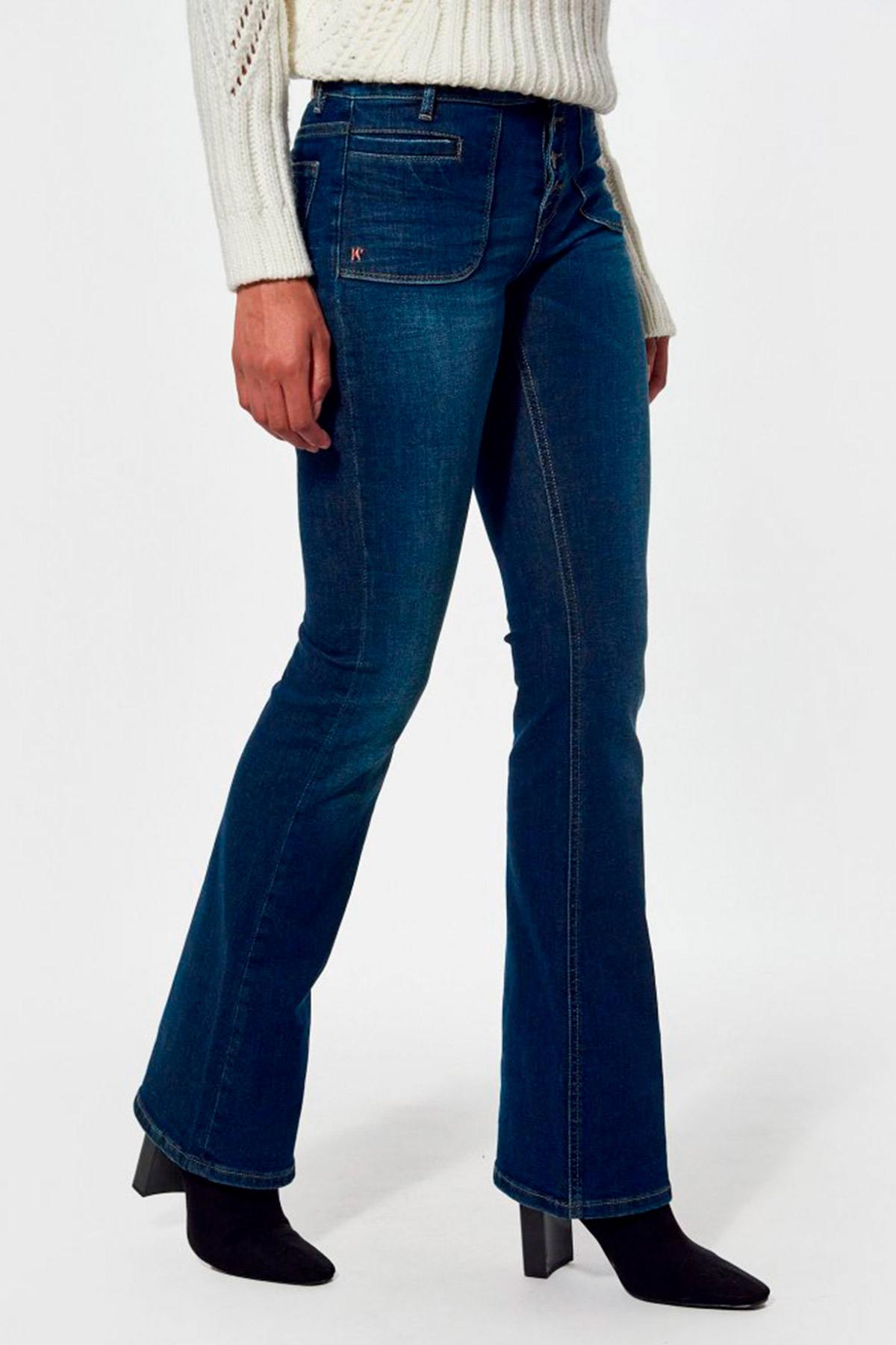 70's style bootcut jeans - Image n°1