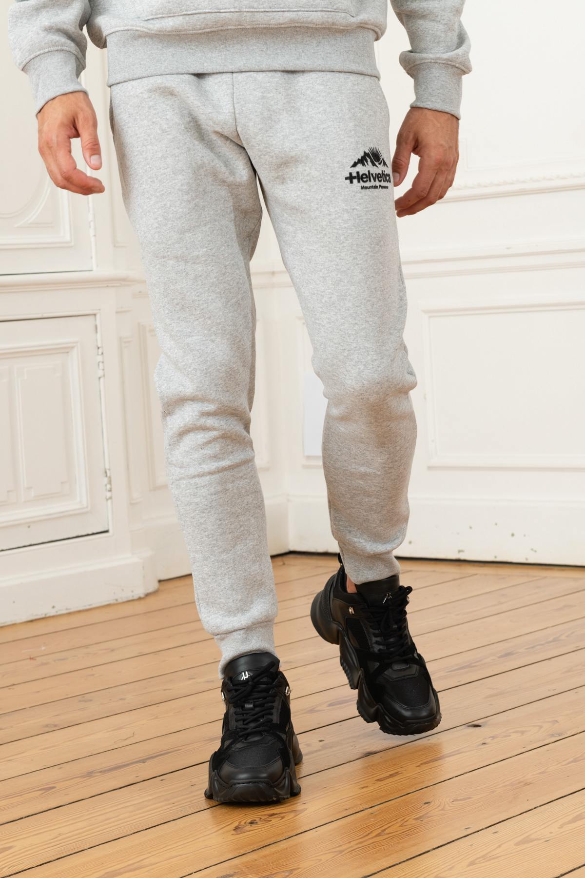 Heather gray sweatpants - Image n°8