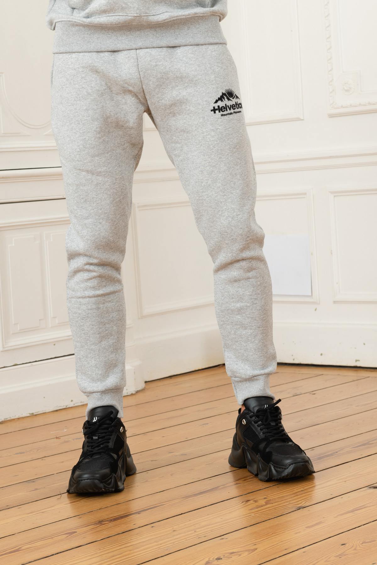 Heather gray sweatpants - Image n°1