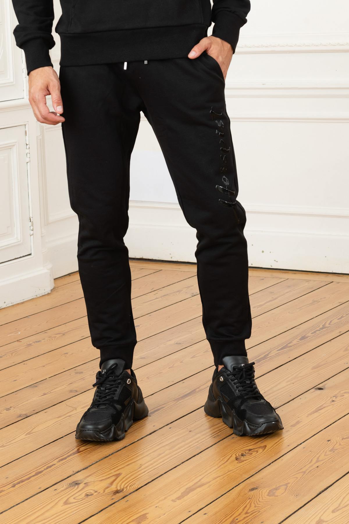 Black stretch sweatpants - Image n°6