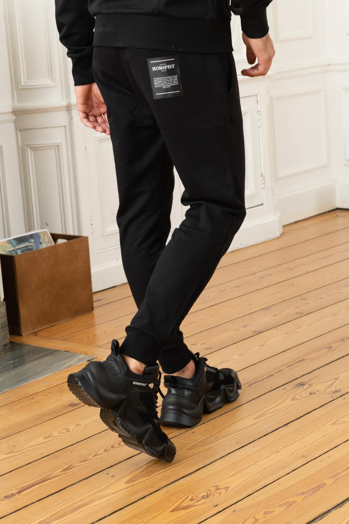 Black stretch sweatpants - Image n°3