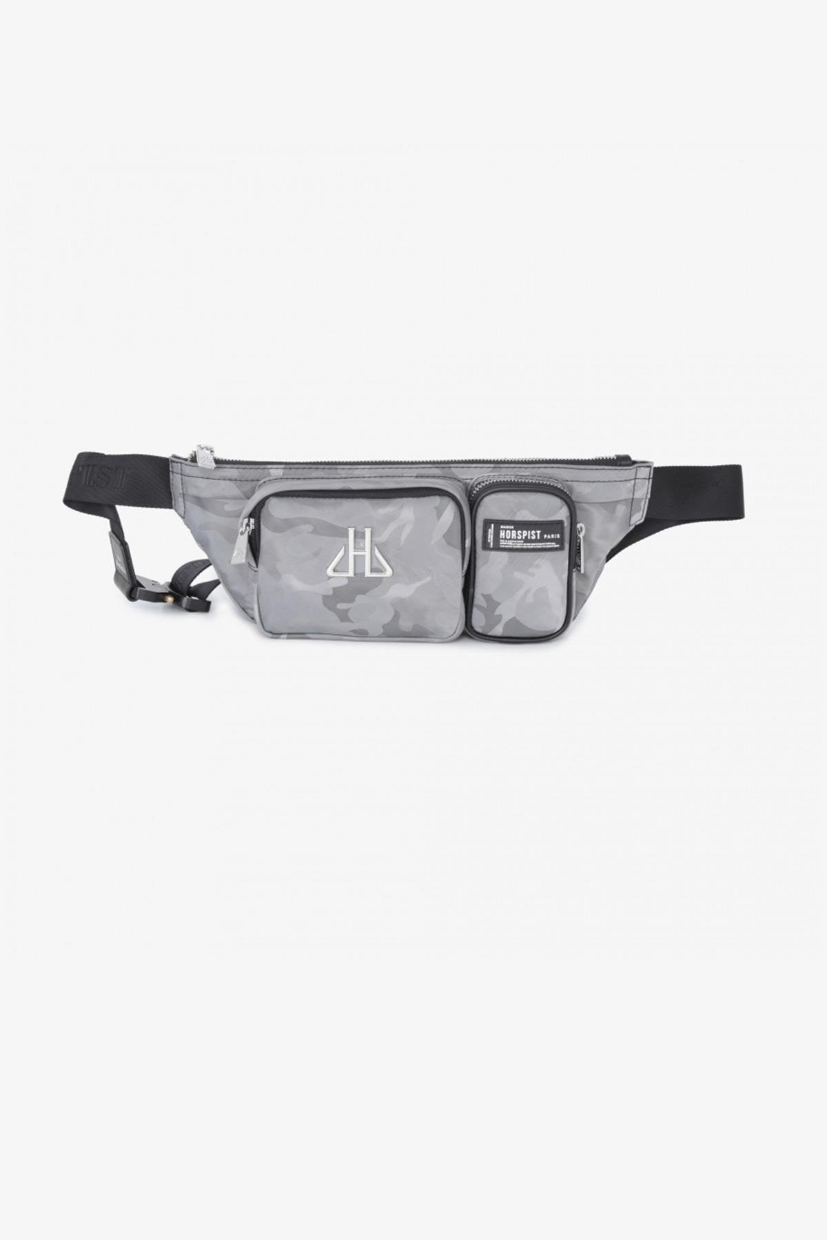 Camouflage gray fanny pack - Image n°1