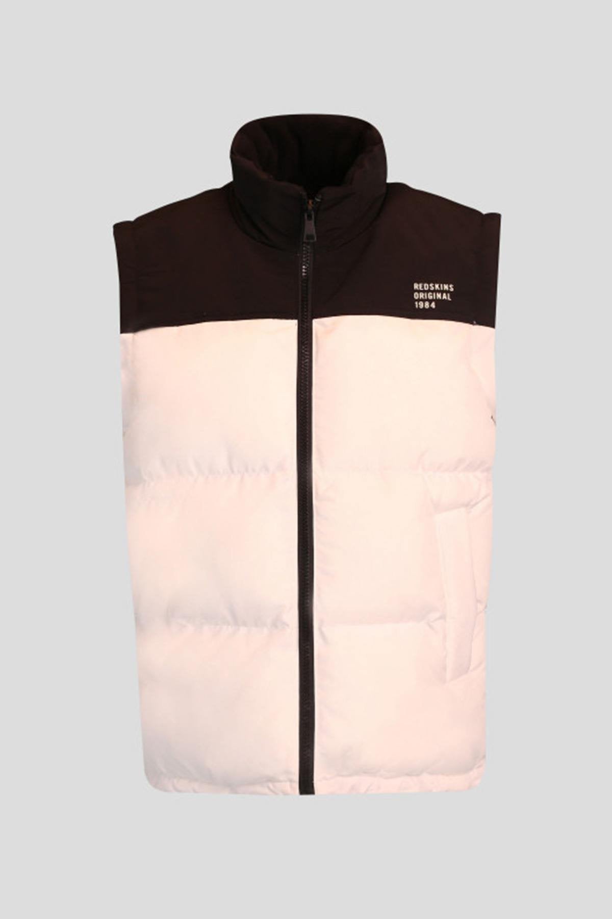 White all-season down jacket with removable sleeves - Image n°2