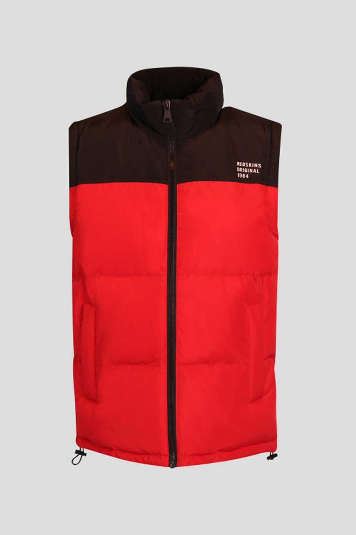 Down jacket with / without red and black sleeves - Image n°2