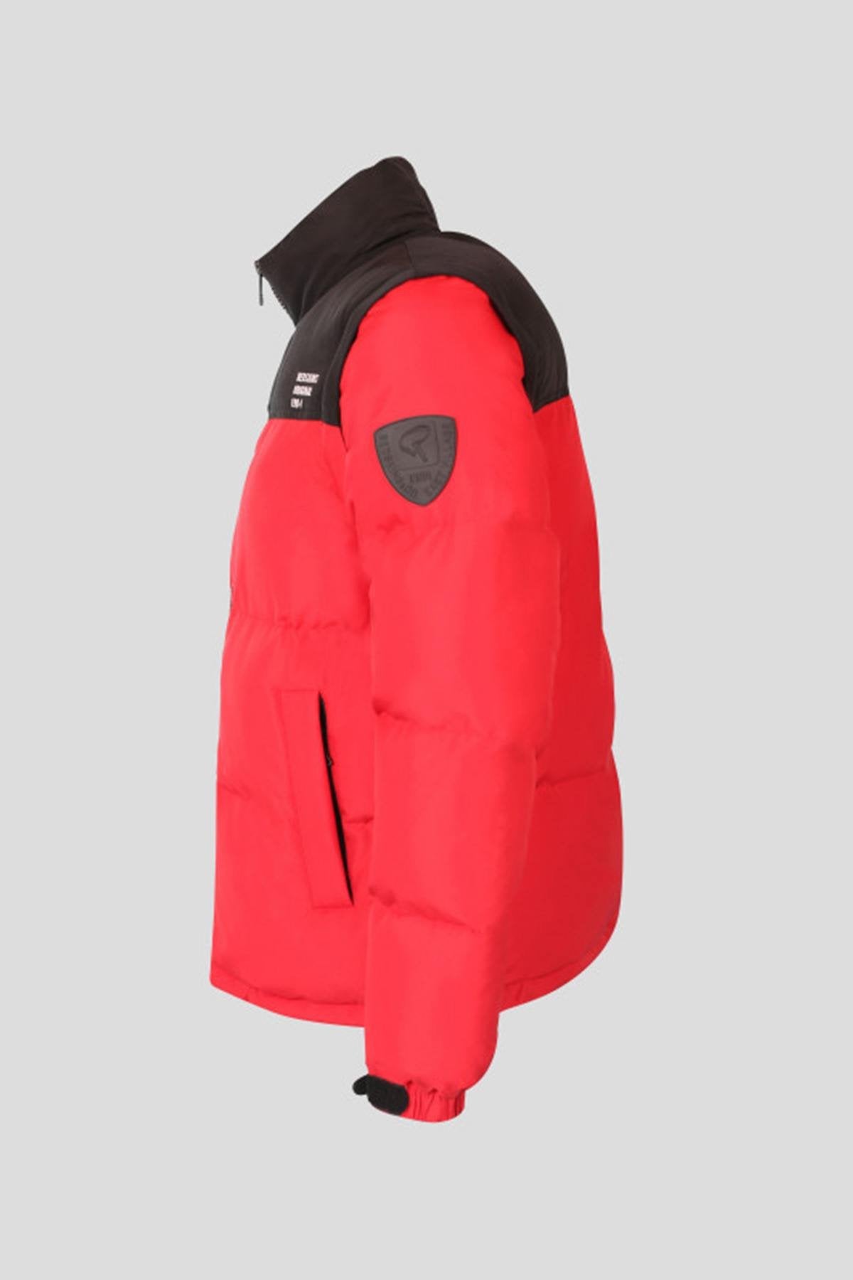 Down jacket with / without red and black sleeves - Image n°5