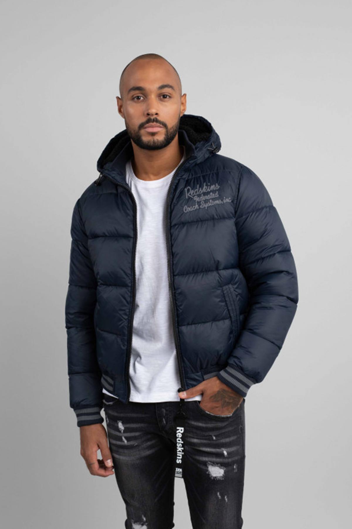 100% black nylon down jacket - Image n°4