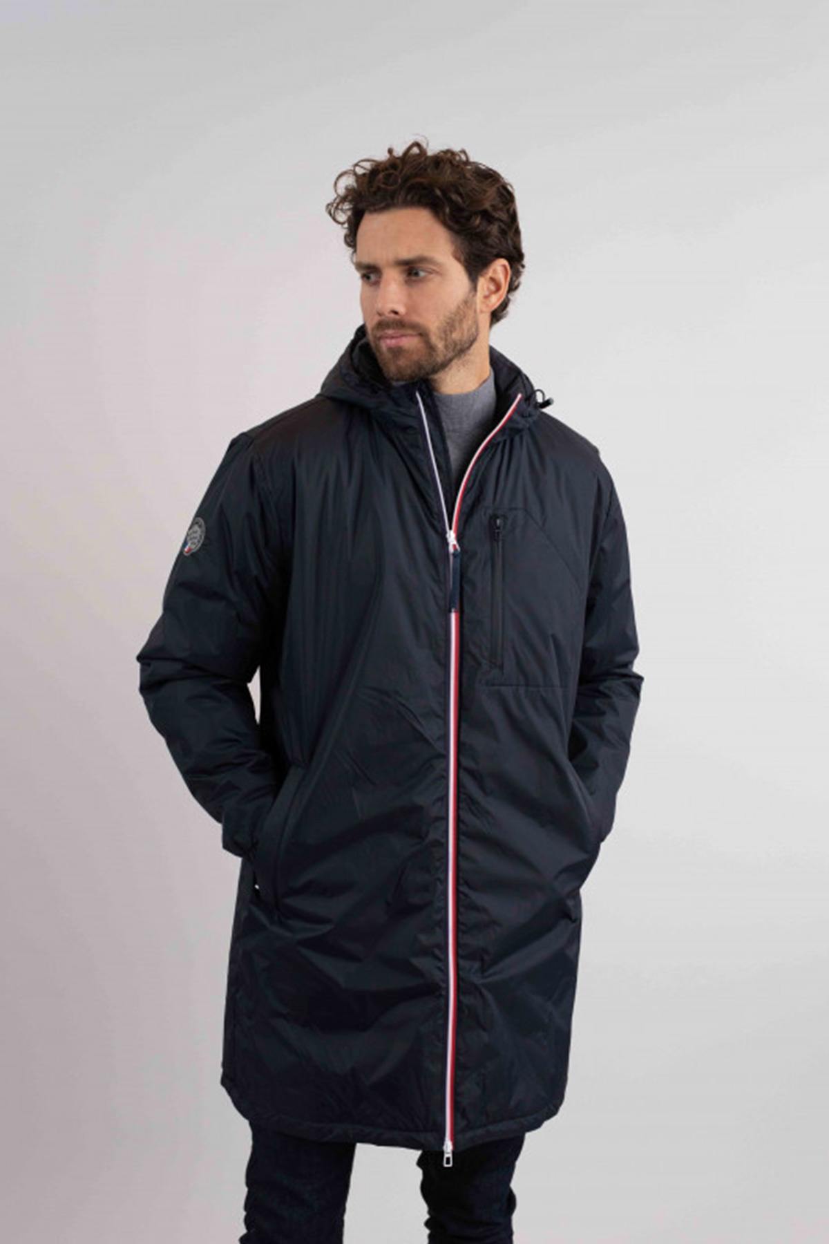 Navy blue windproof parka Patrouille de France - Image n°1