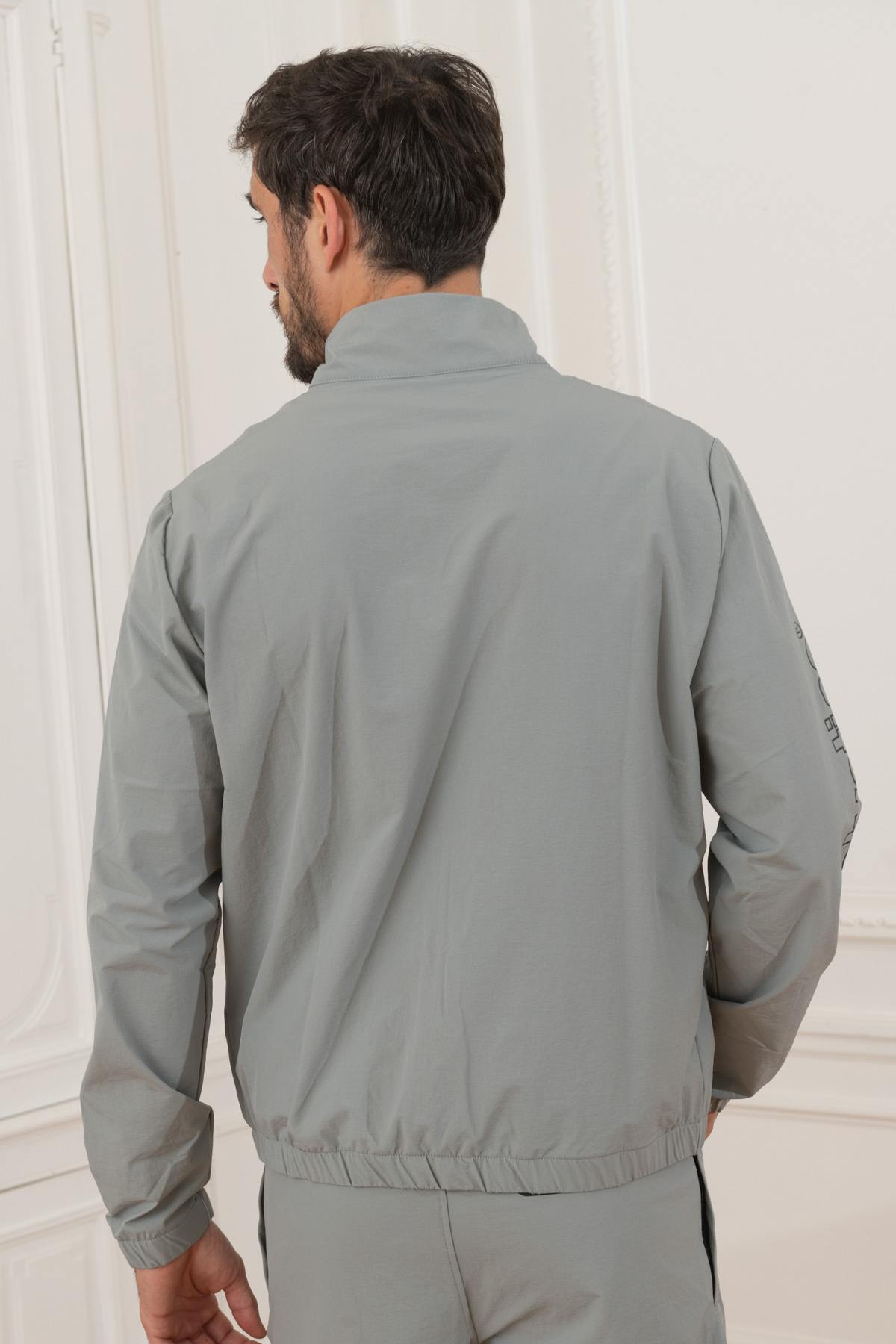 Gray track jacket - Image n°5