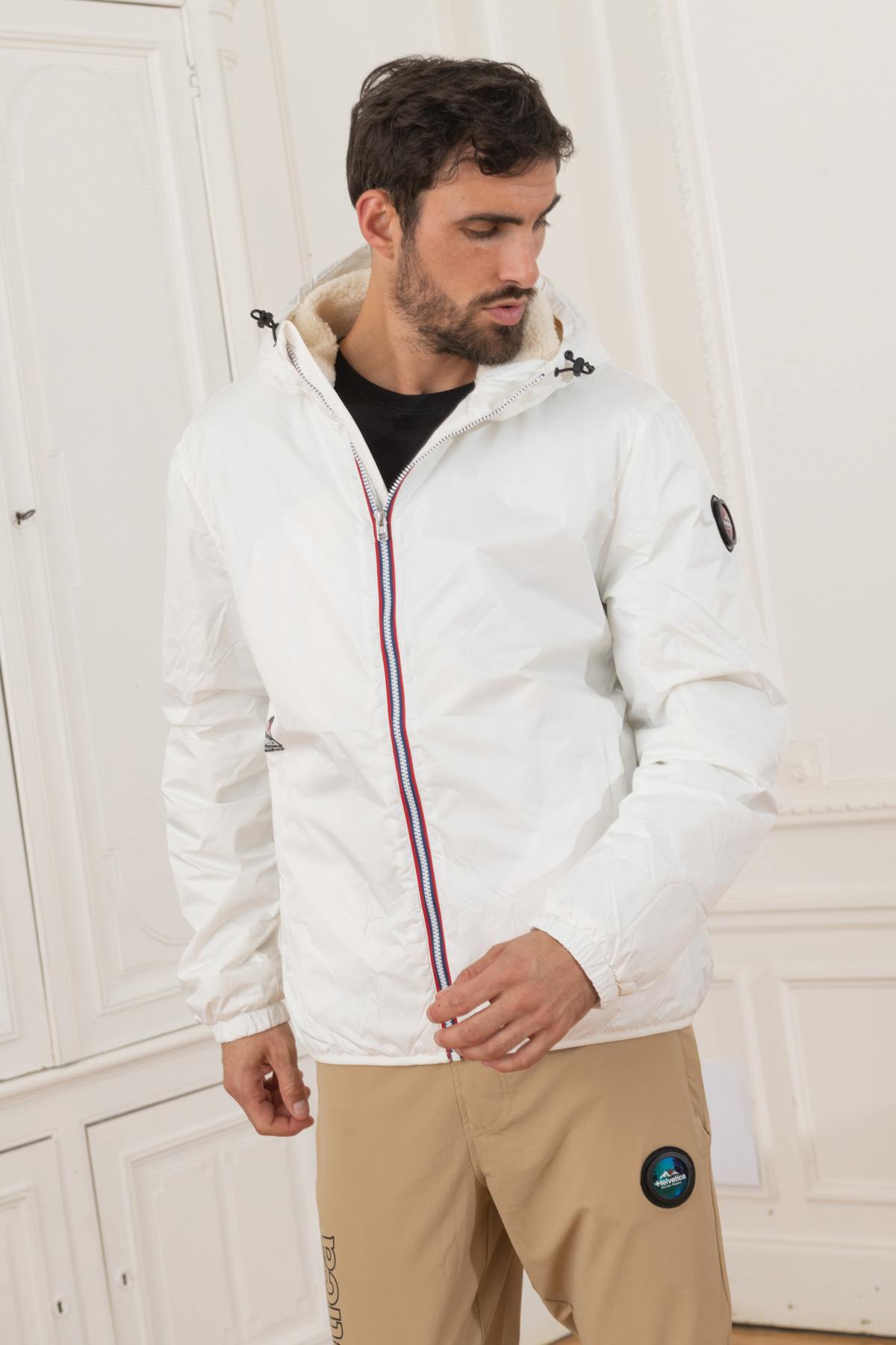 Warm white fleece jacket - Image n°6