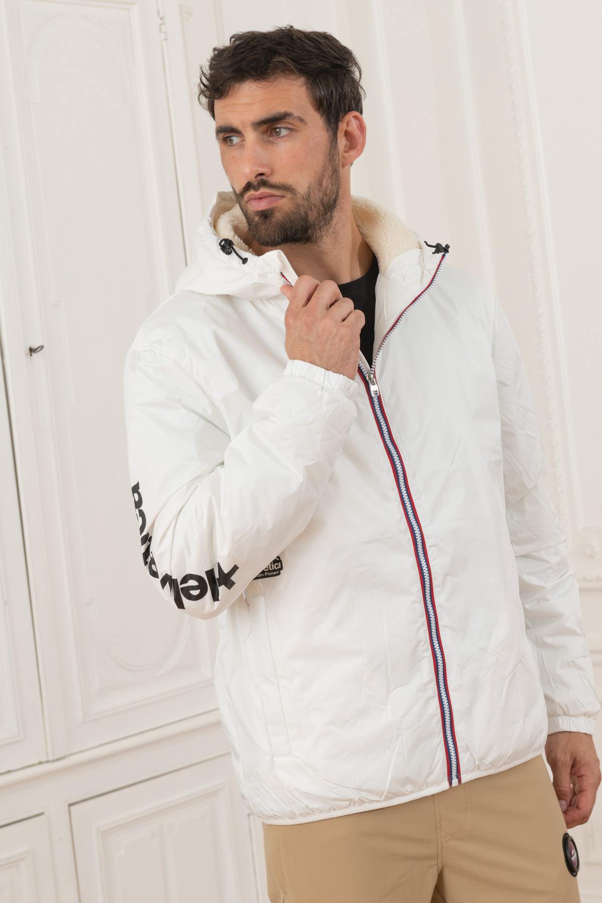 Warm white fleece jacket - Image n°1