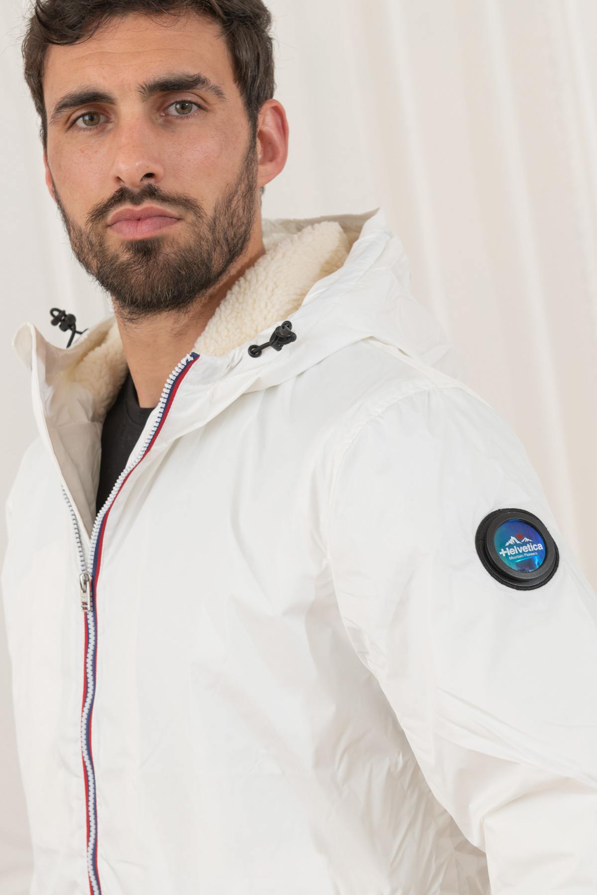 Warm white fleece jacket - Image n°2