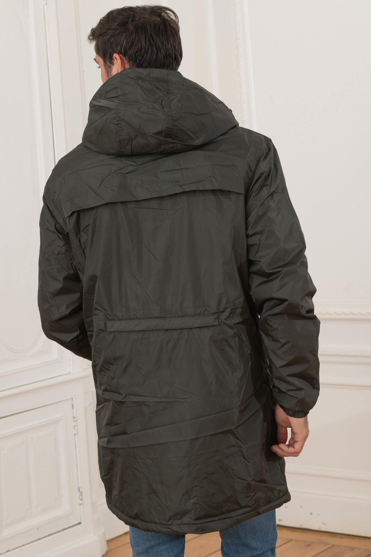 Green waterproof technical parka - Image n°5