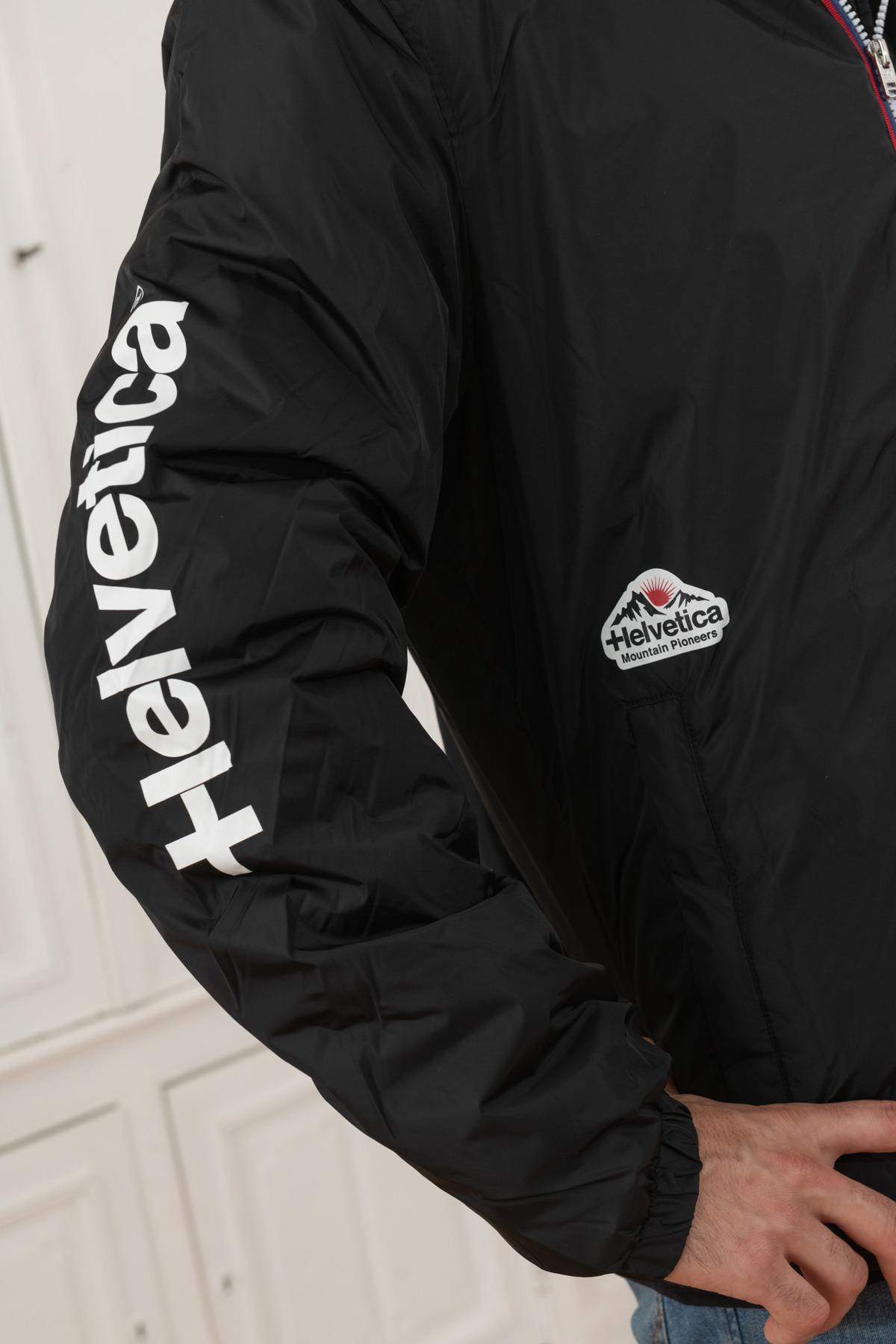 Black windproof winter jacket - Image n°7