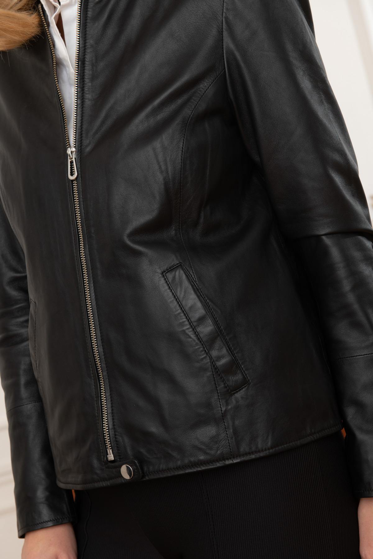 Spencer in black lambskin - Image n°8