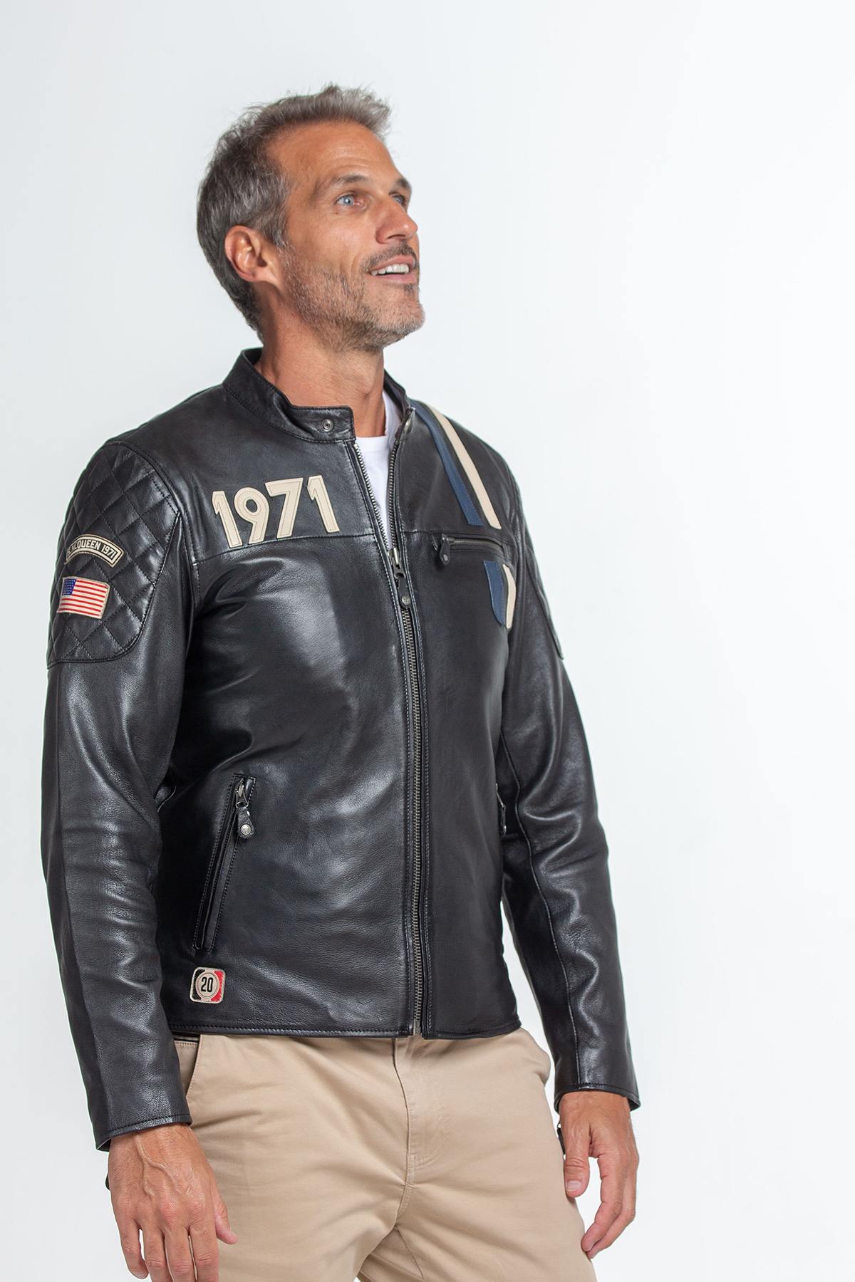 Steve McQueen signature biker style jacket - Image n°5