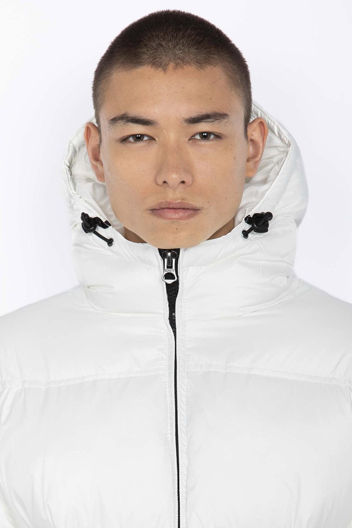 Extra long white down jacket - Image n°2