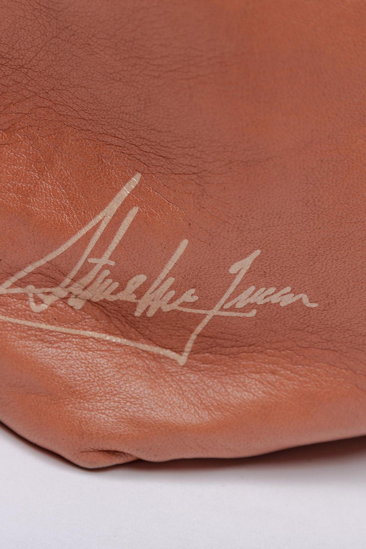 Cognac-colored Steve McQueen leather bag - Image n°2