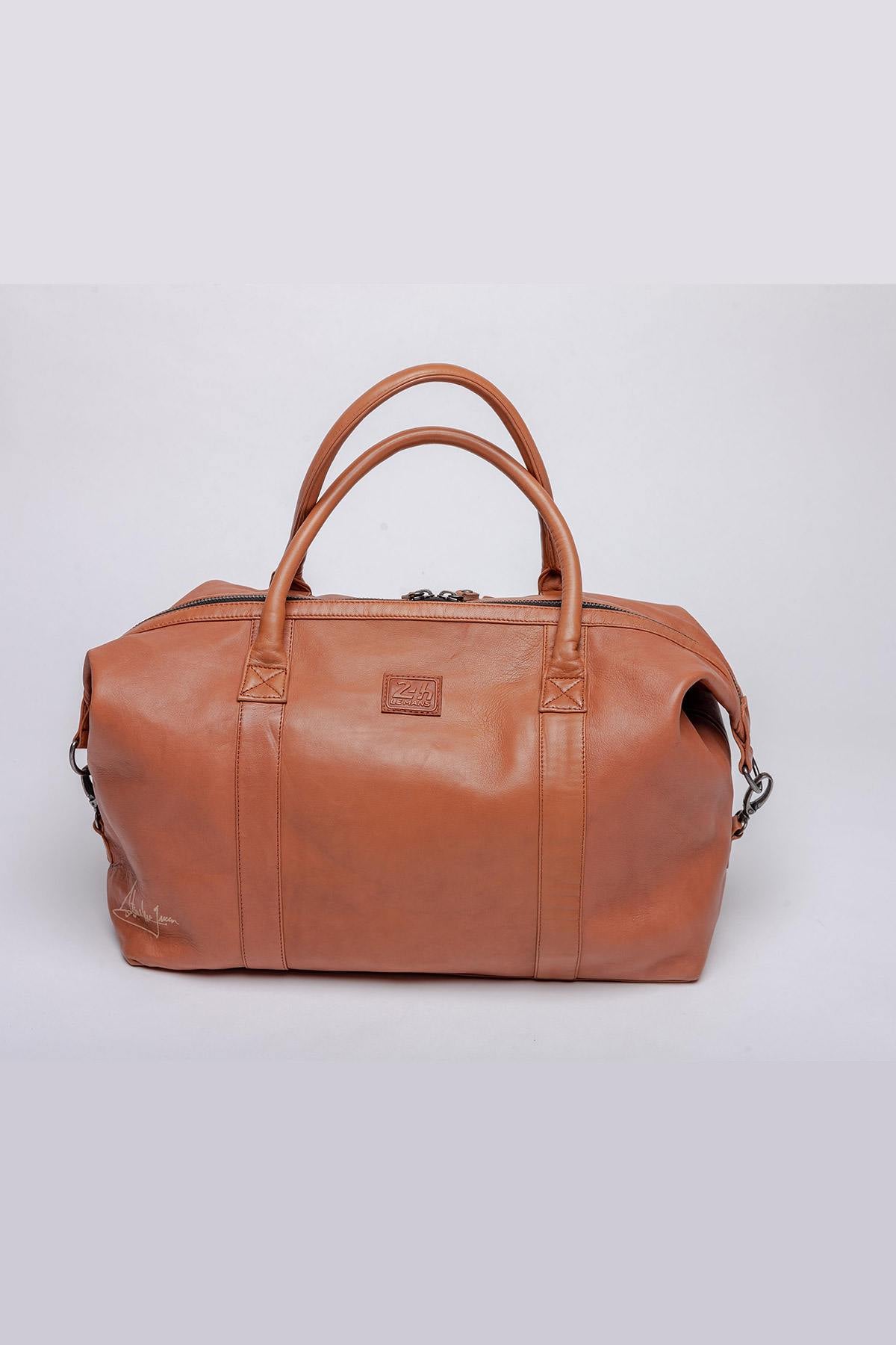 Cognac-colored Steve McQueen leather bag - Image n°6