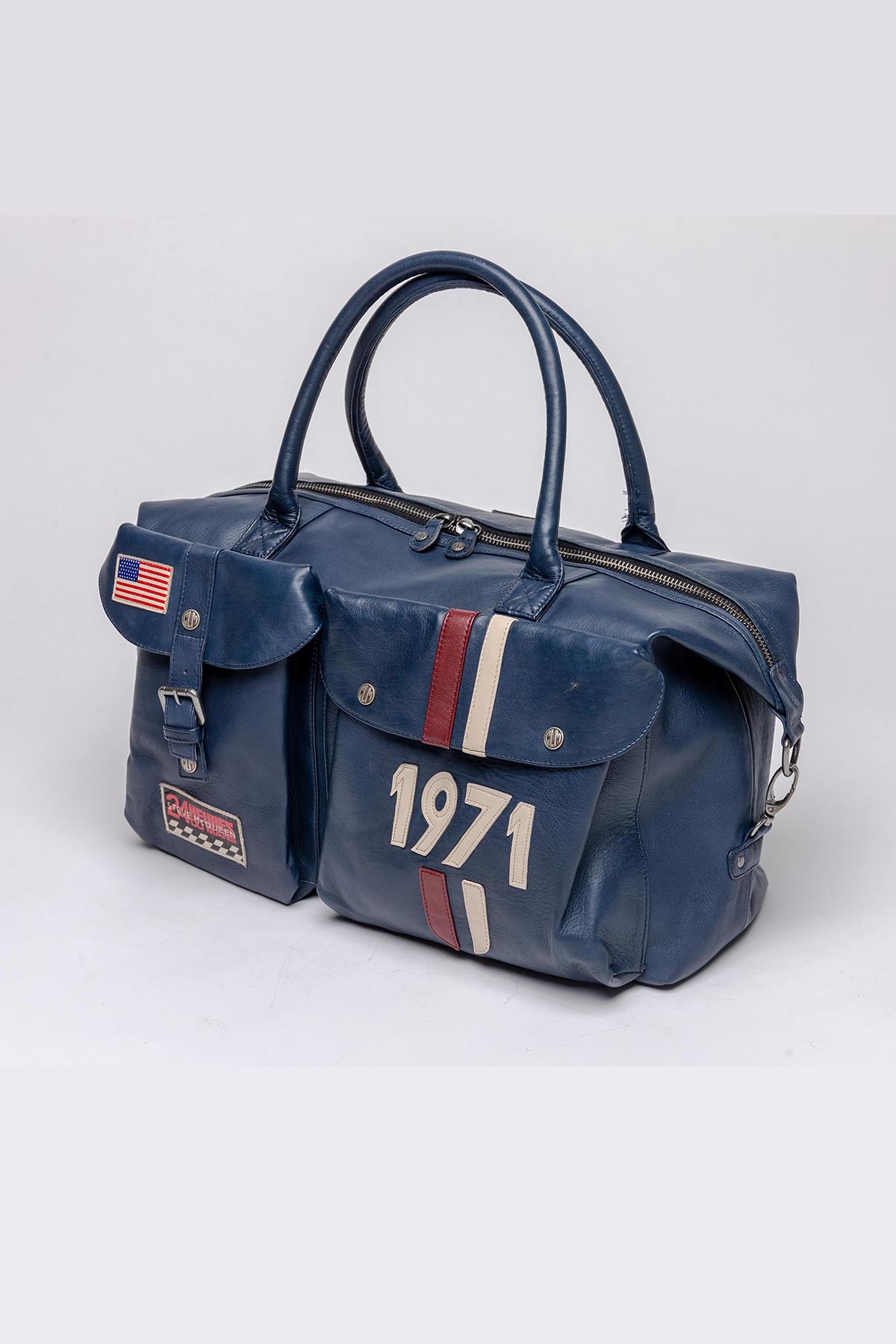 Blue genuine leather bag by McQueen - Image n°2