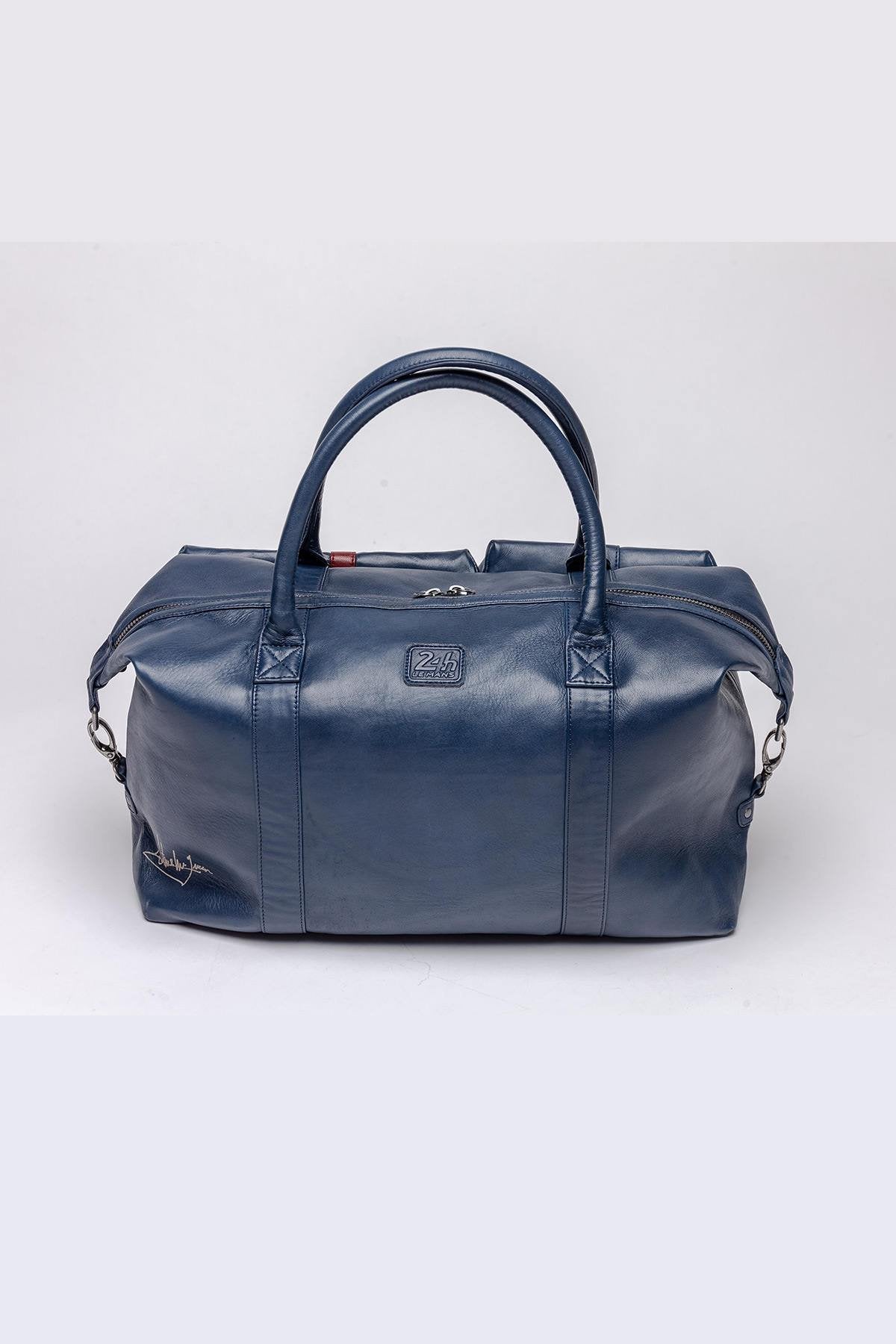 Blue genuine leather bag by McQueen - Image n°7