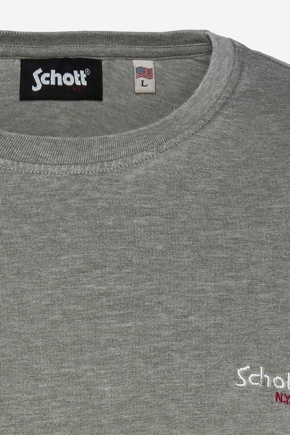 Men's heather khaki T-shirt - Image n°2