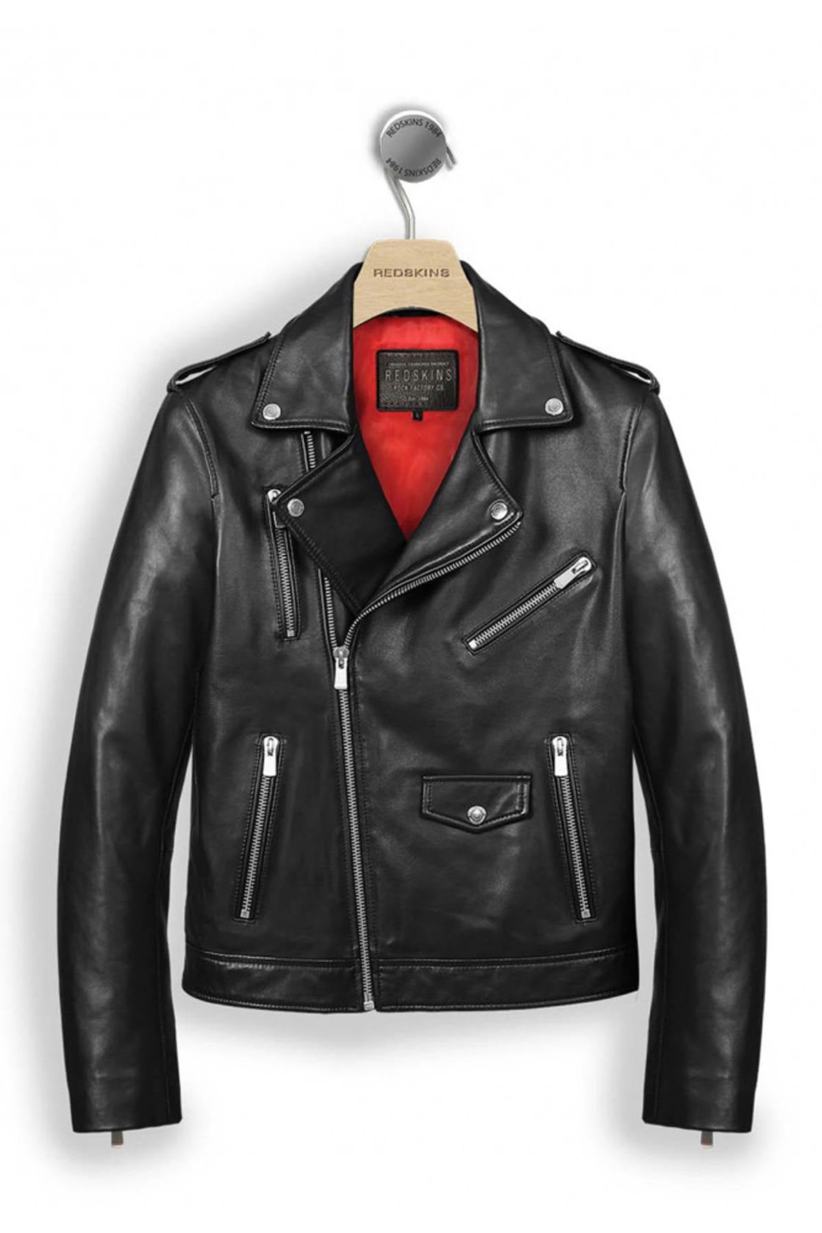 Perfecto style biker jacket in lambskin - Image n°6