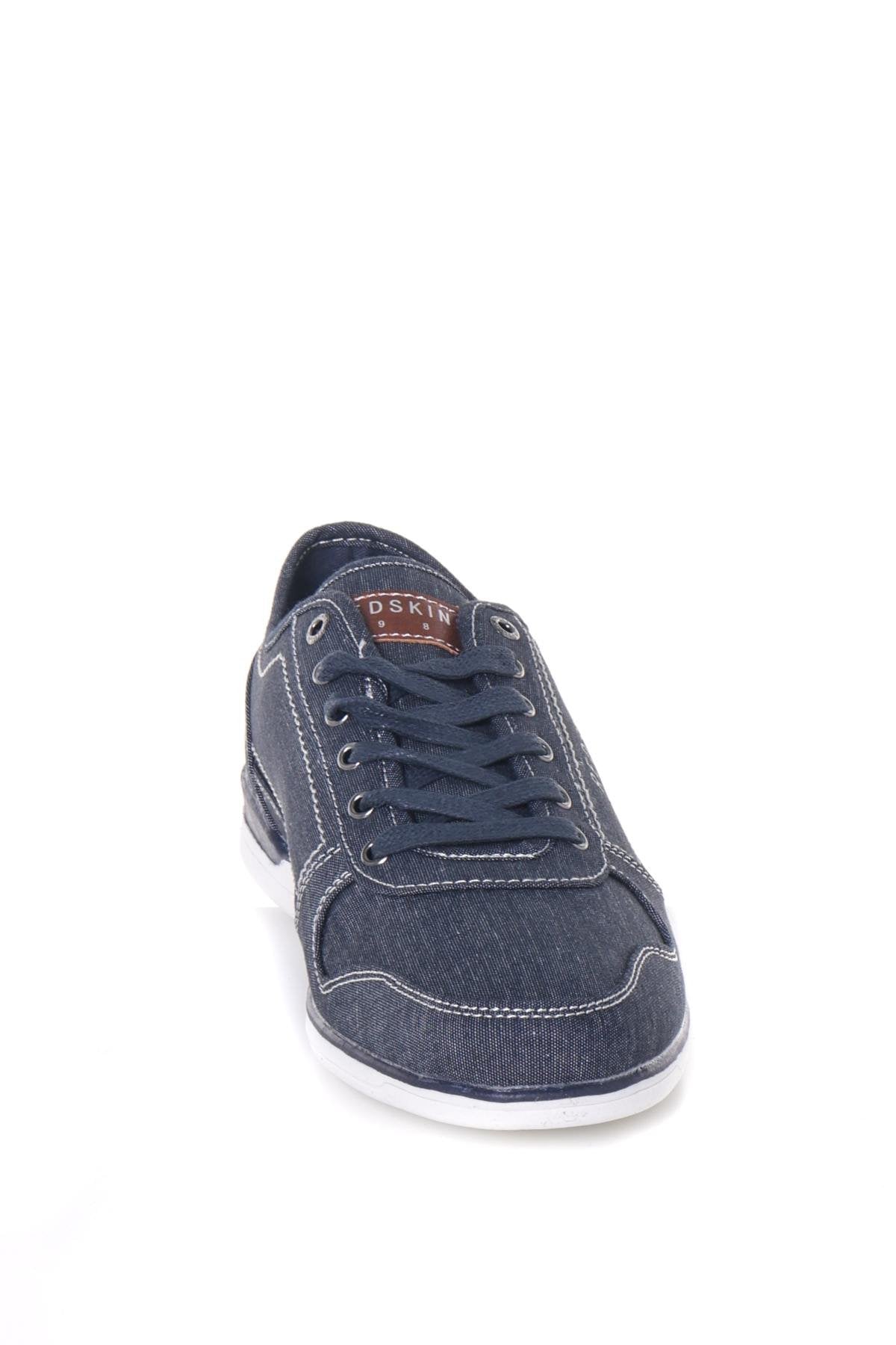 Men's denim blue canvas sneakers - Image n°12