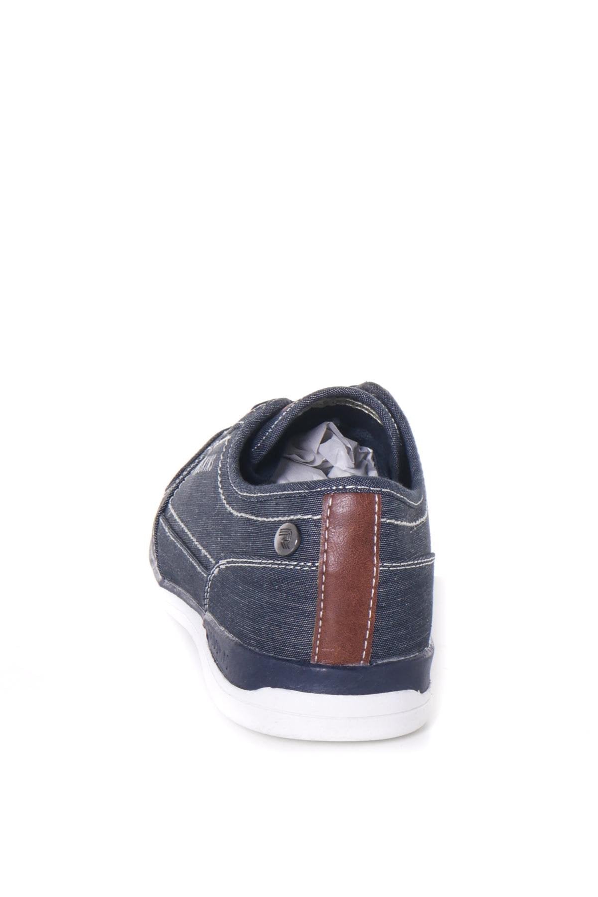 Men's denim blue canvas sneakers - Image n°13