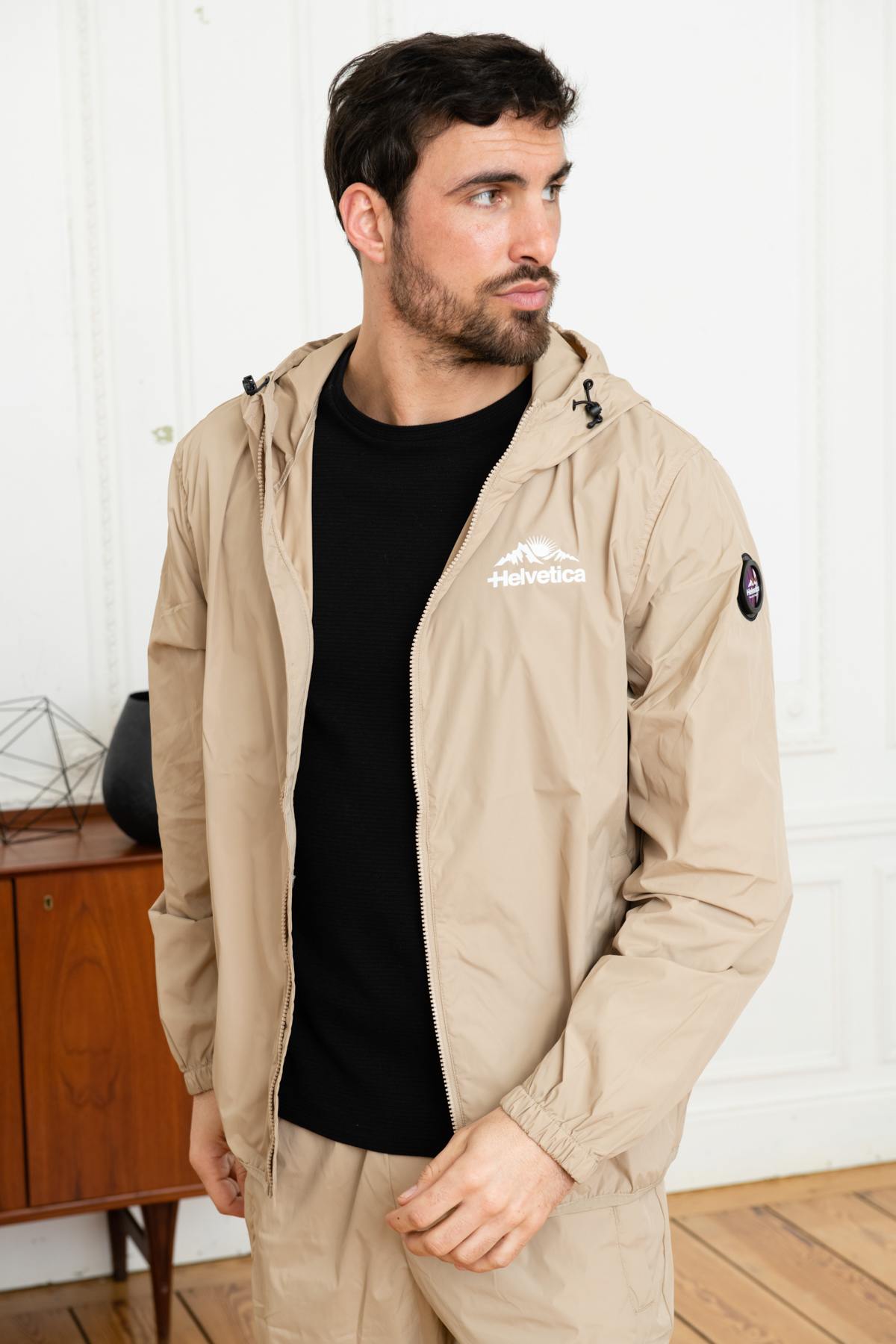 Beige track jacket - Image n°6