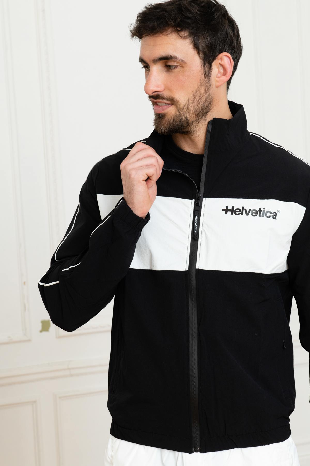 Black and White Track Jacket - Image n°1