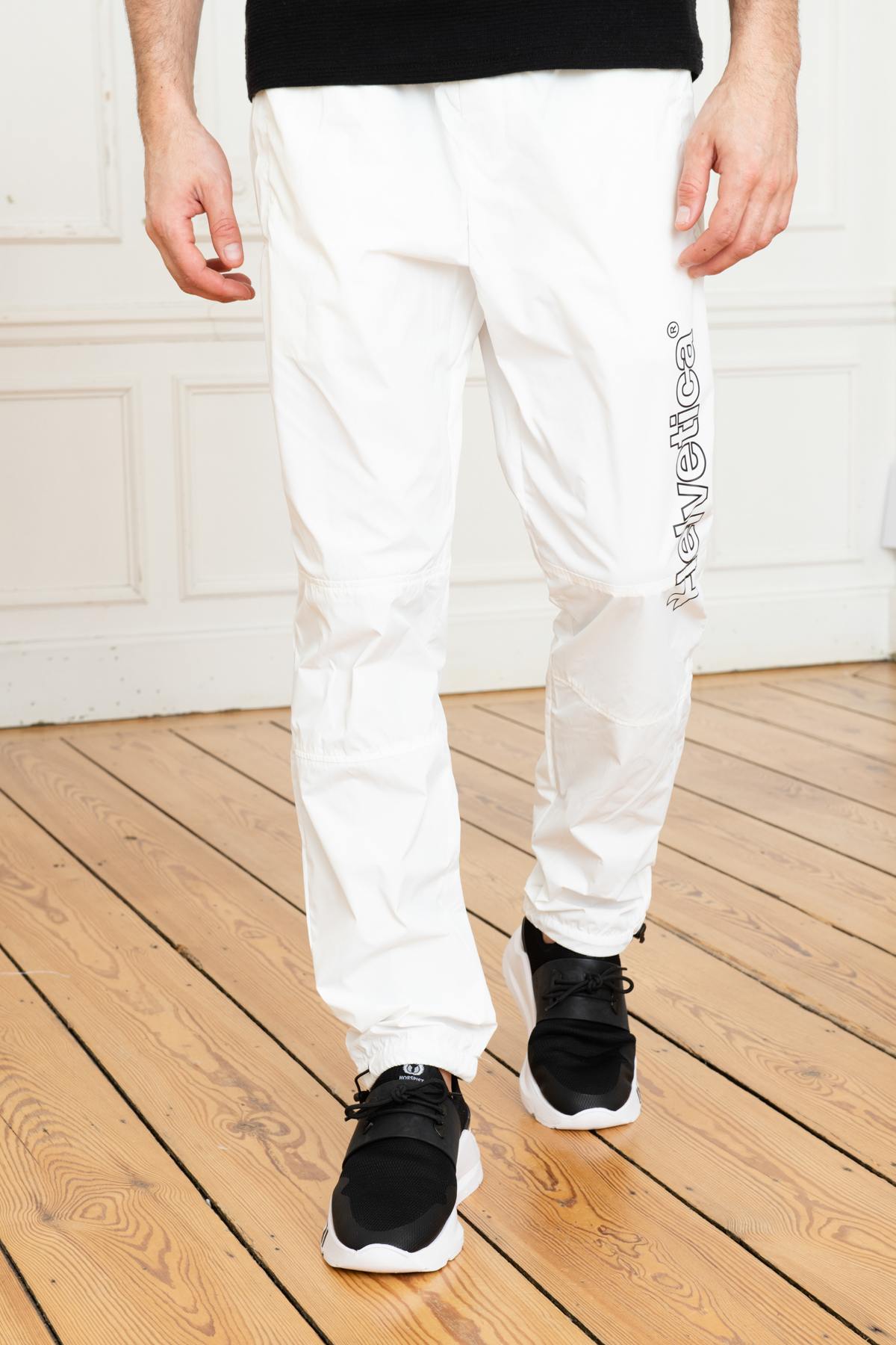 White Flowy Sweatpants - Image n°1