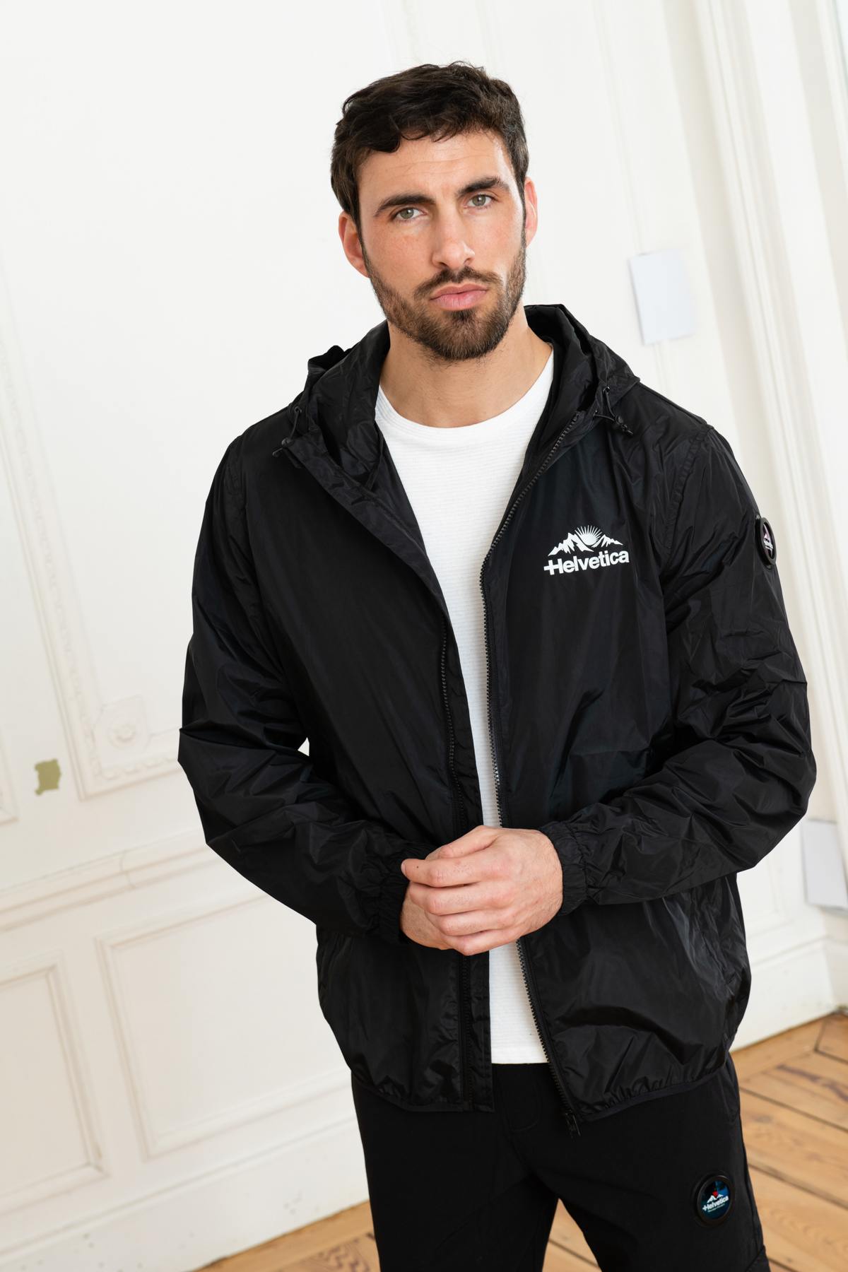 Black windbreaker jacket - Image n°6