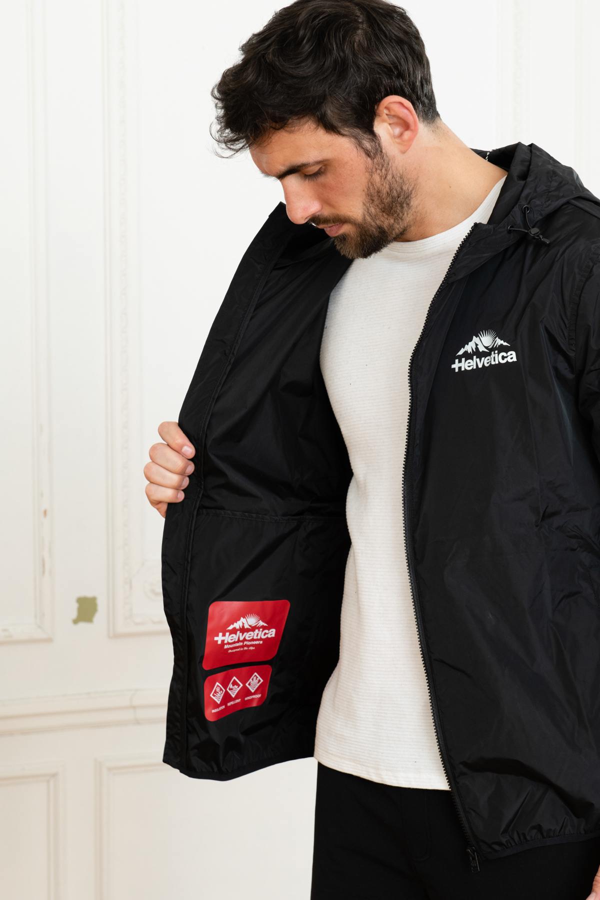 Black windbreaker jacket - Image n°7