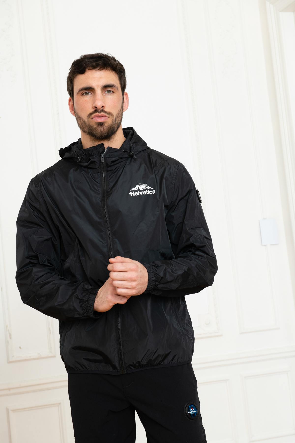 Black windbreaker jacket - Image n°5