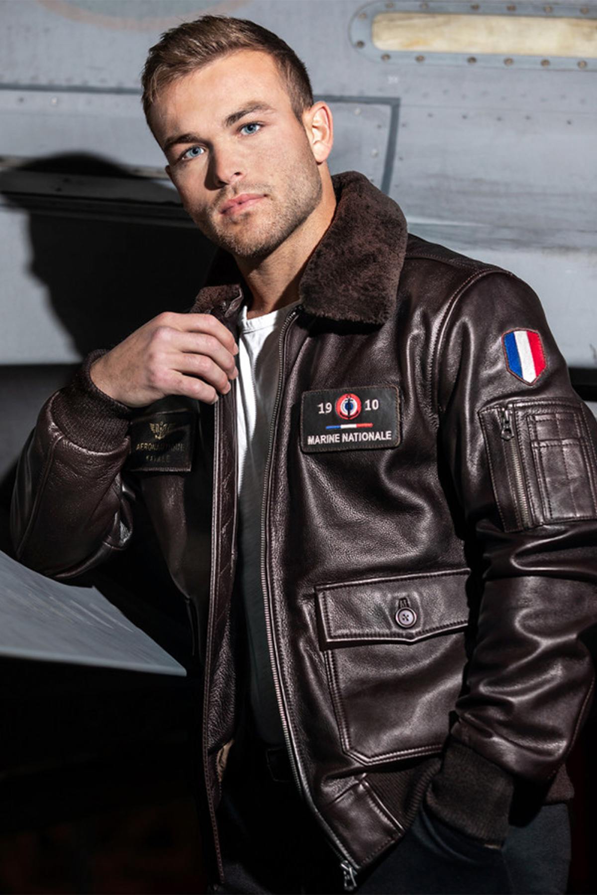 Leather aviator of the French Navy - Image n°1