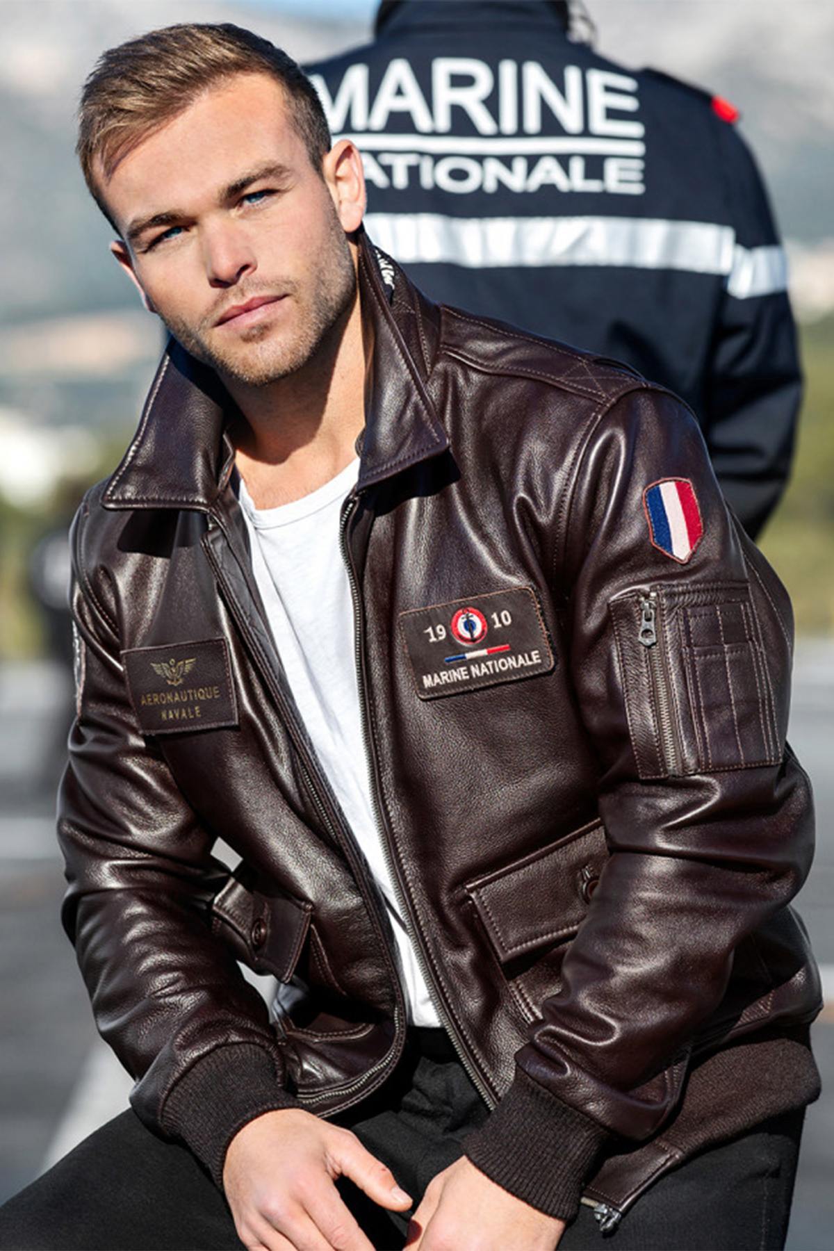 Leather aviator of the French Navy - Image n°2