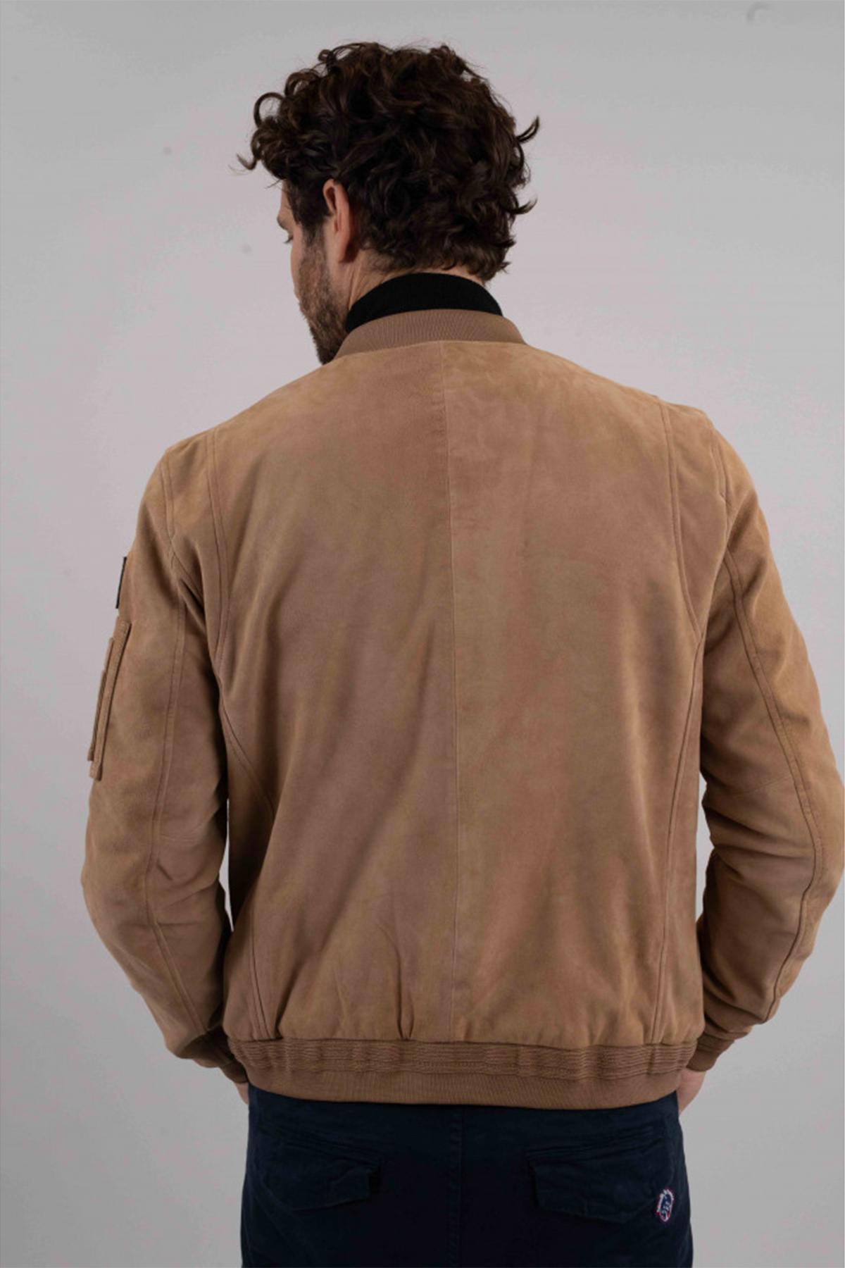 Patrouille de France bomber in suede leather - Image n°5