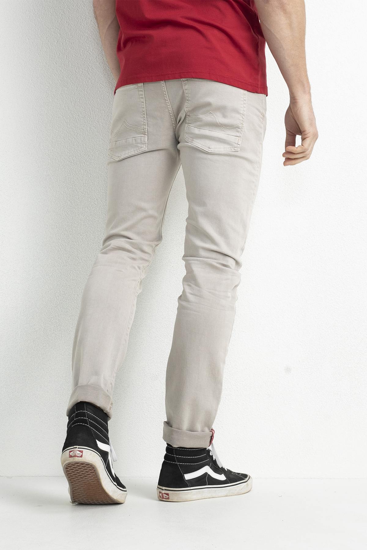 Slim fit sand jeans - Image n°2