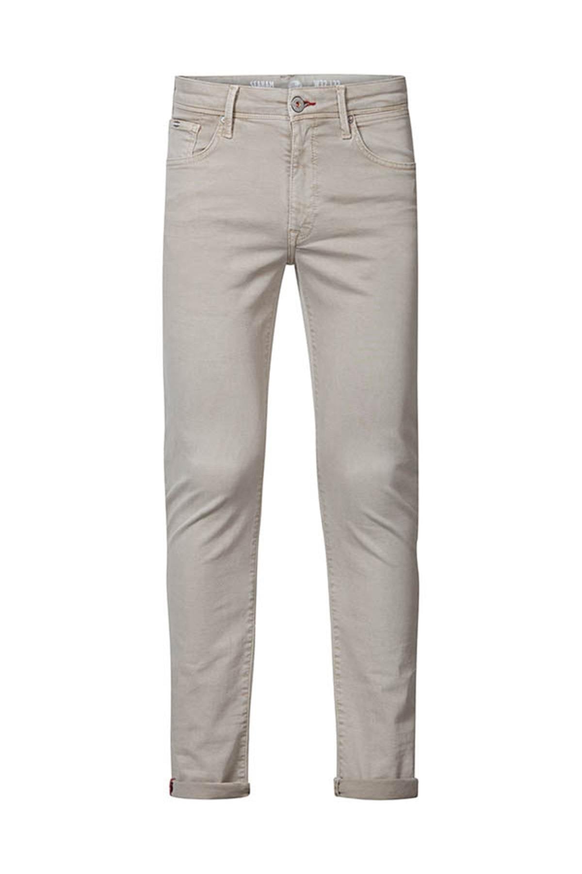 Slim fit sand jeans - Image n°4