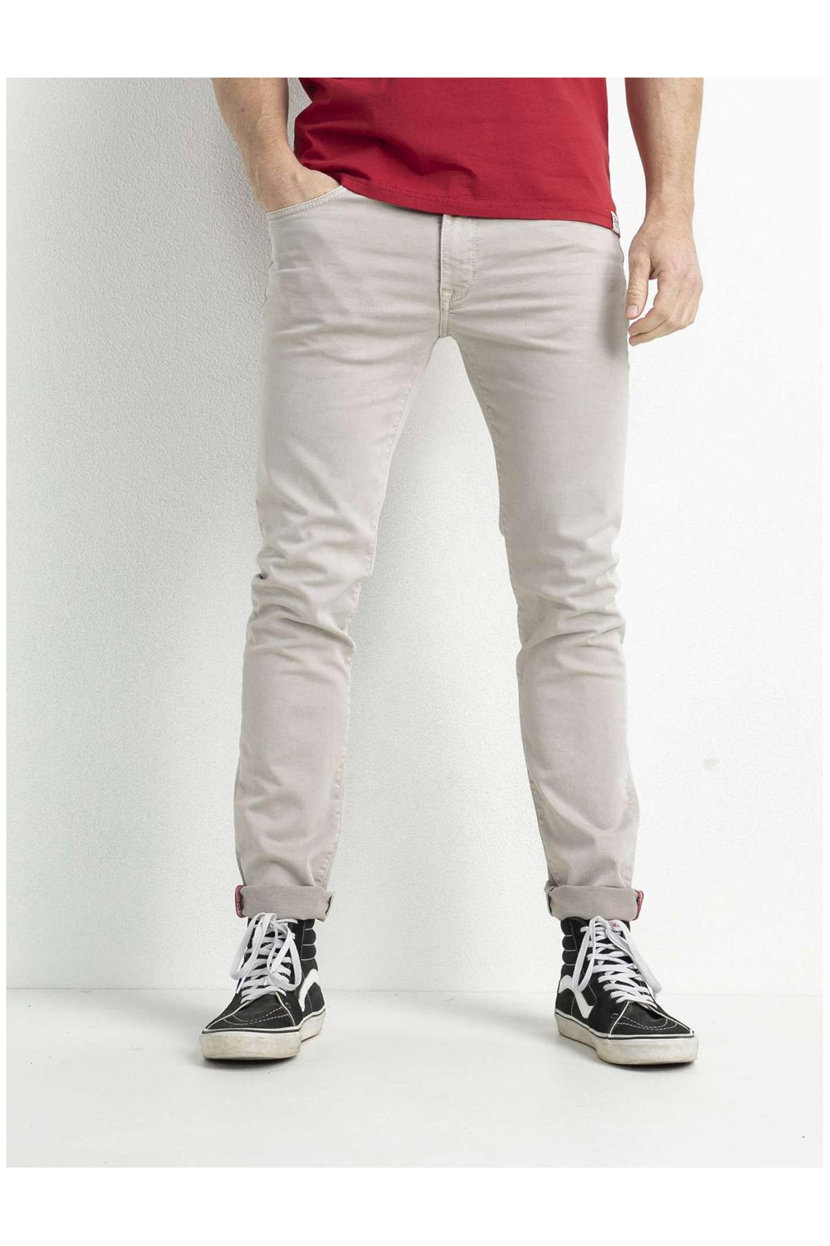 Slim fit sand jeans - Image n°6