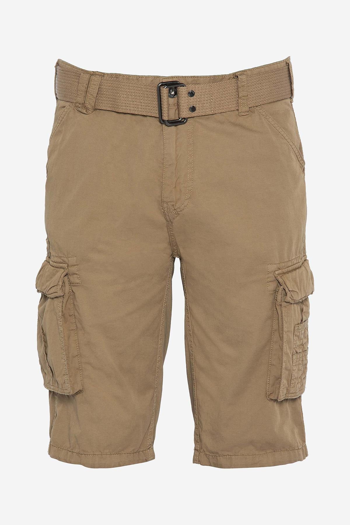 Beige cargo shorts - Image n°1