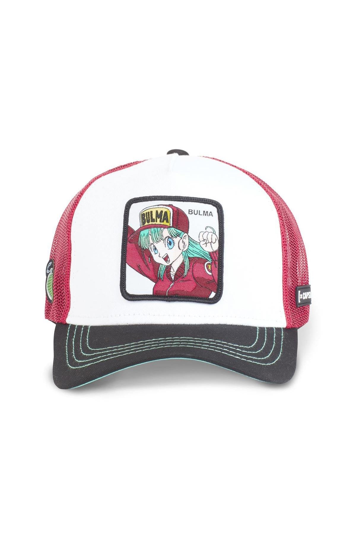 White and red Bulma Dragon Ball cap - Image n°3