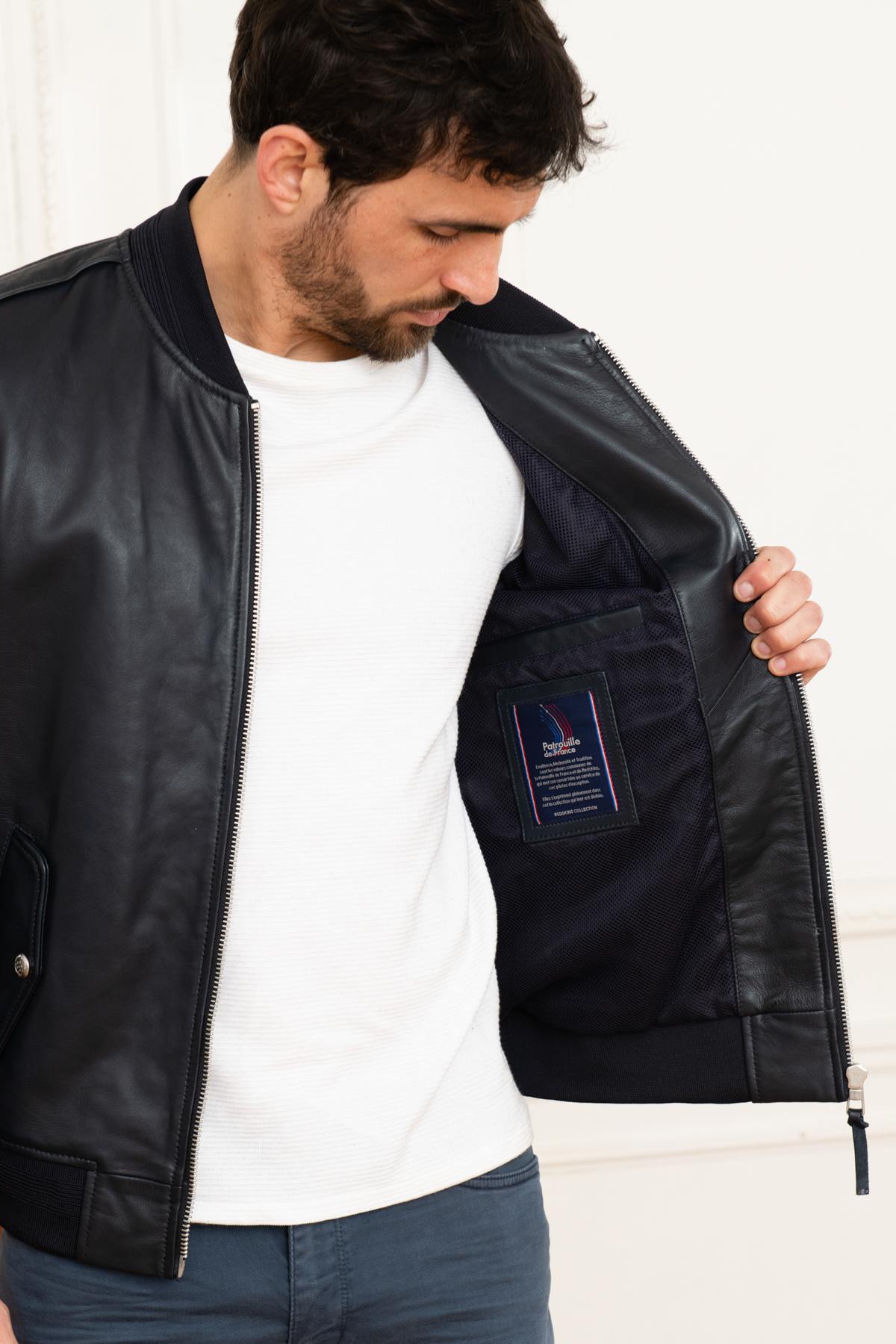 Navy blue bomber jacket from the Patrouille de France - Image n°5