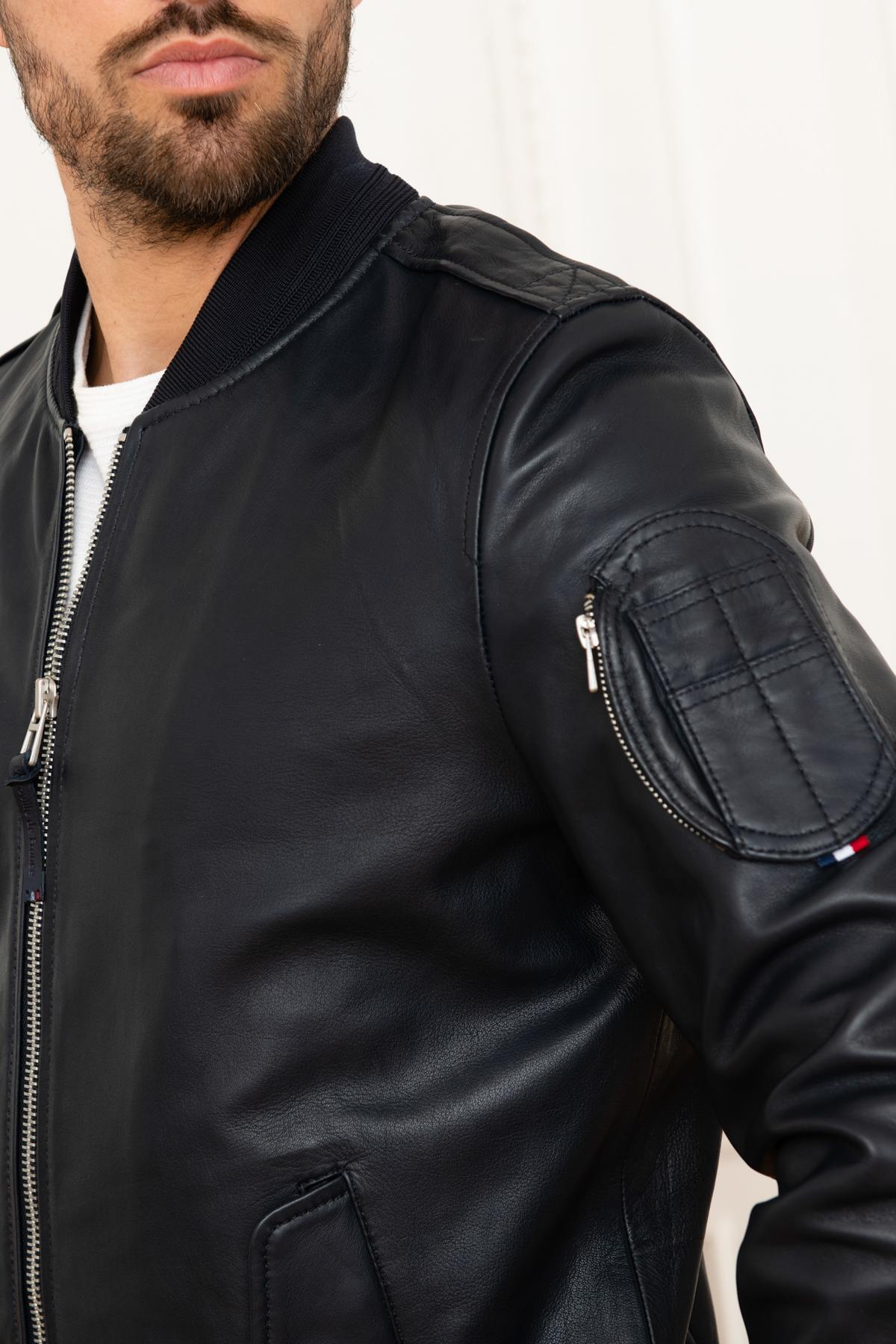 Navy blue bomber jacket from the Patrouille de France - Image n°4