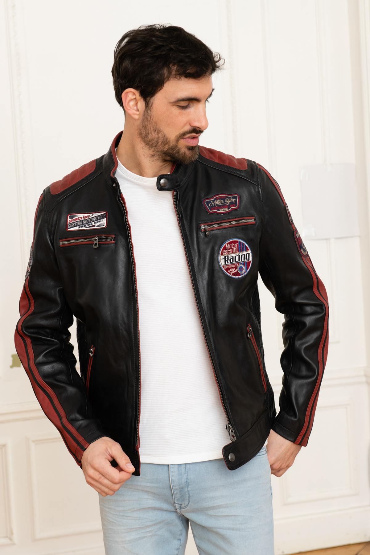 Black and red racing jacket - Image n°8