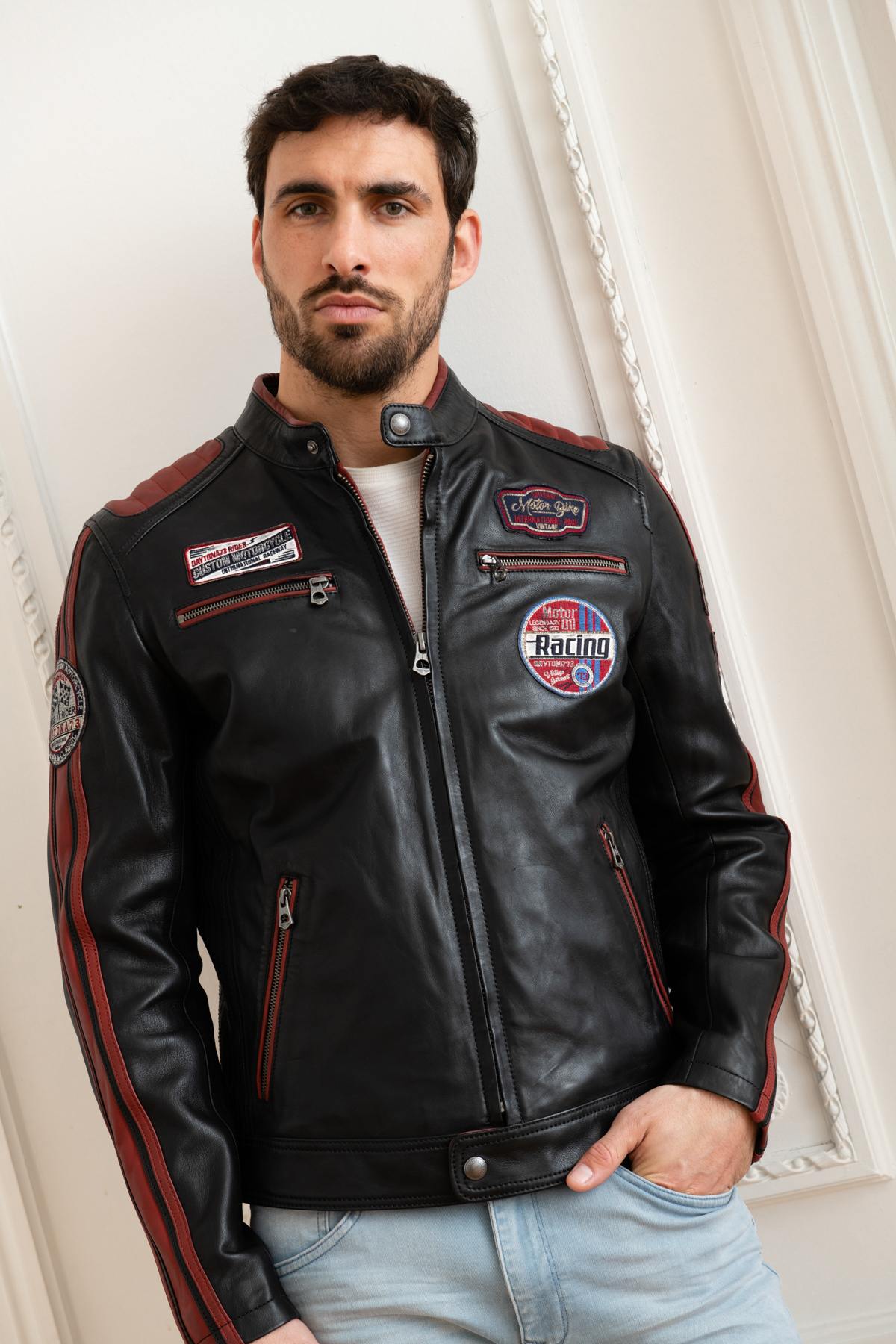 Black and red racing jacket - Image n°3