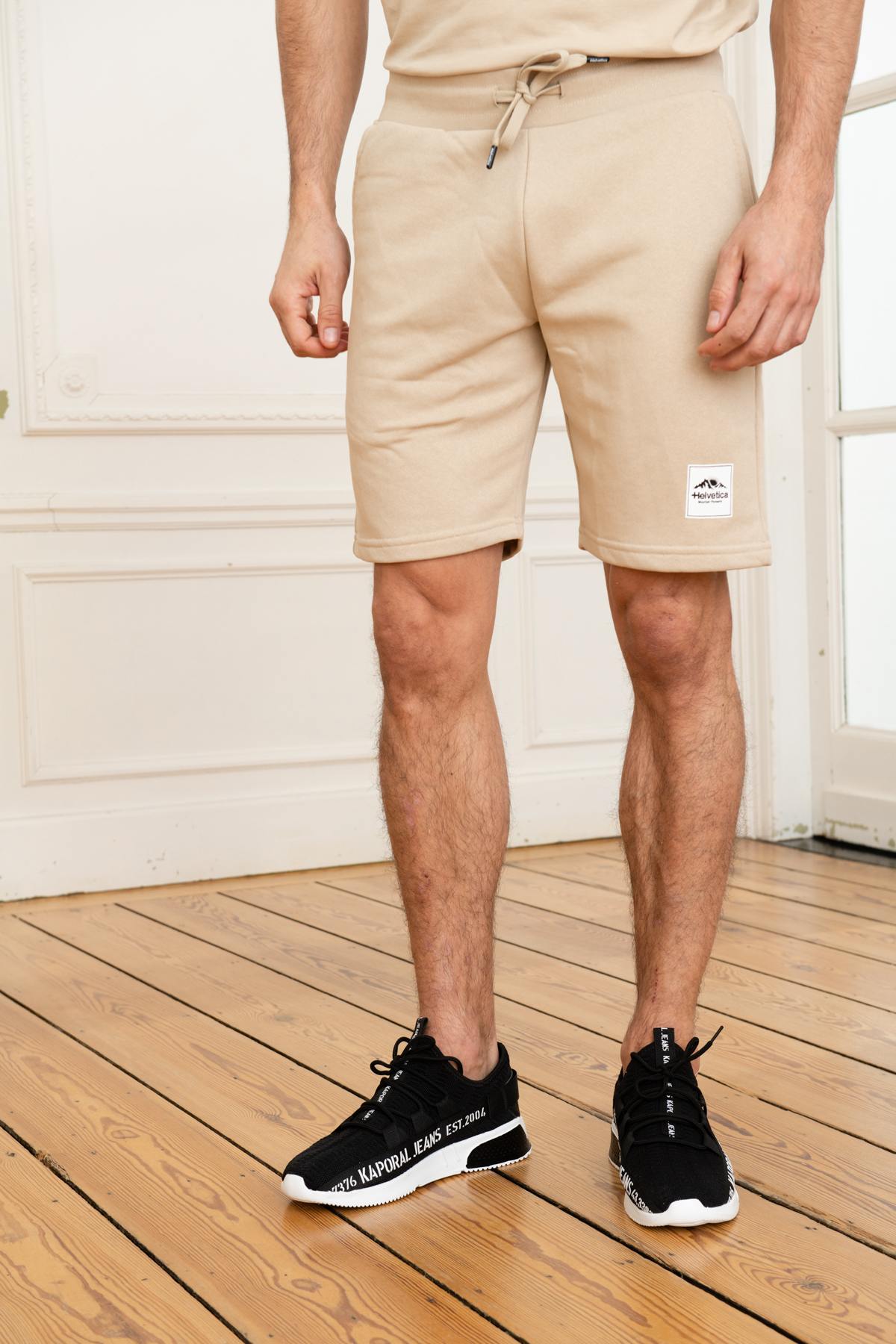 Beige cotton shorts - Image n°5