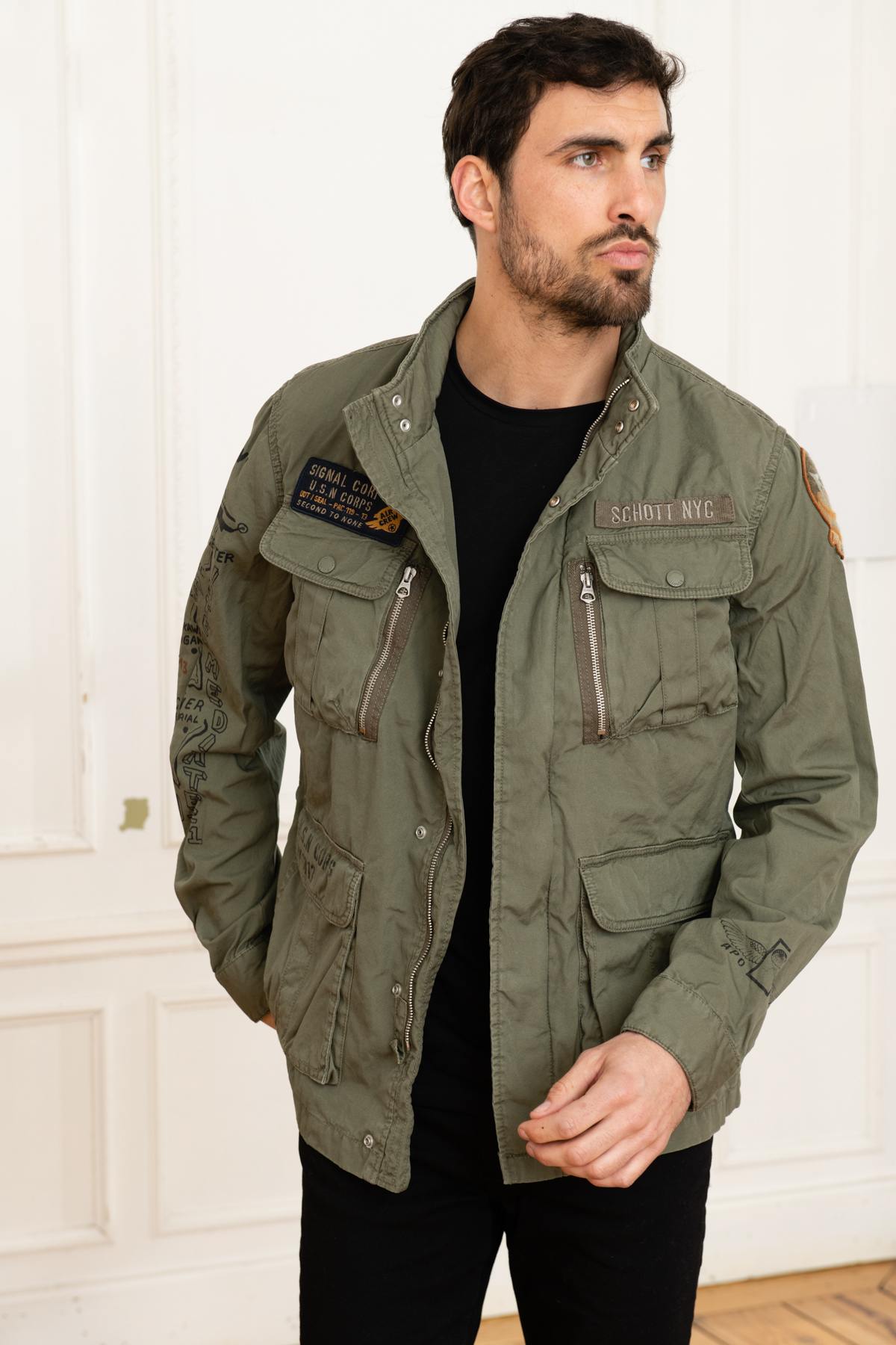 Khaki military jacket - Image n°4