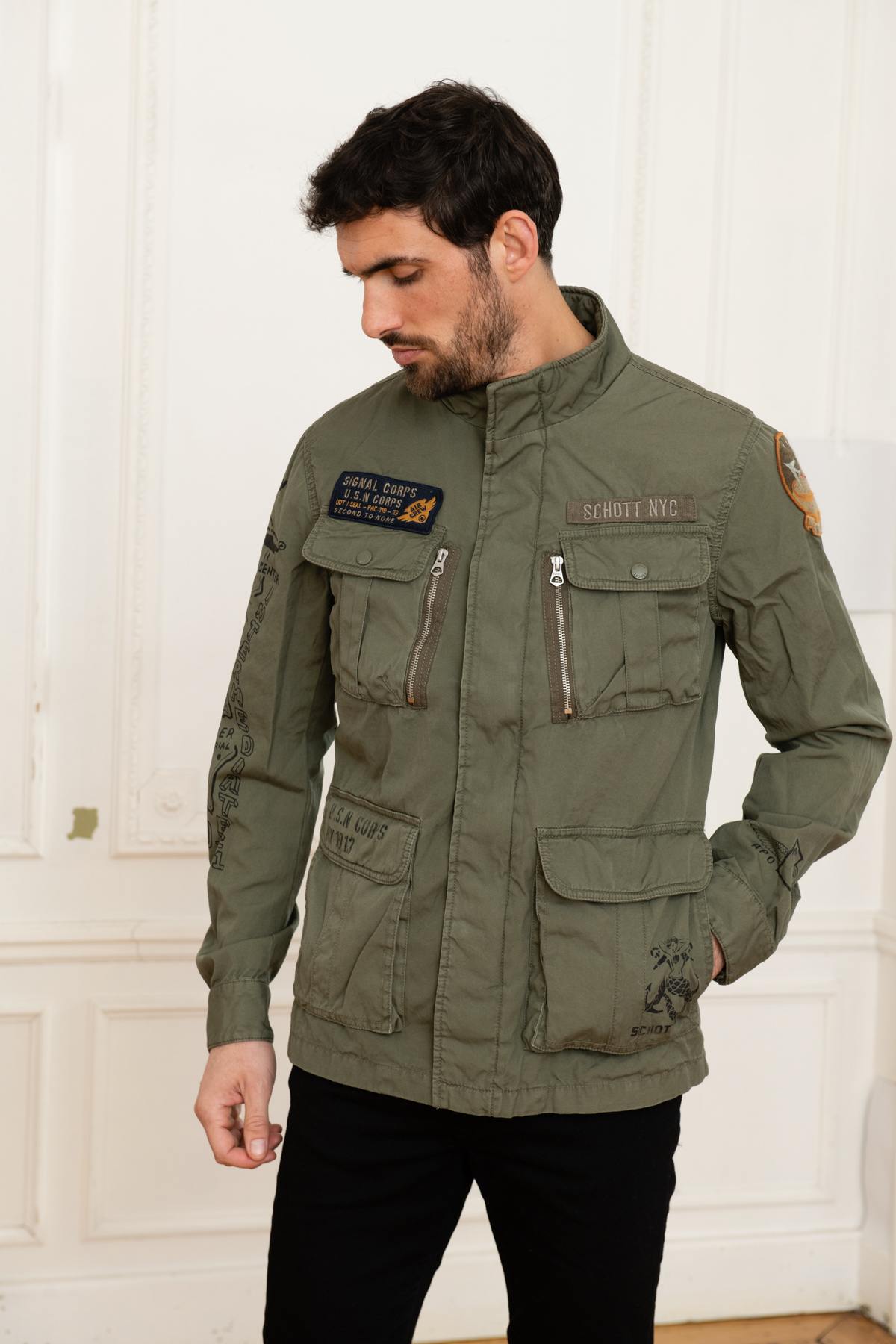 Khaki military jacket - Image n°3